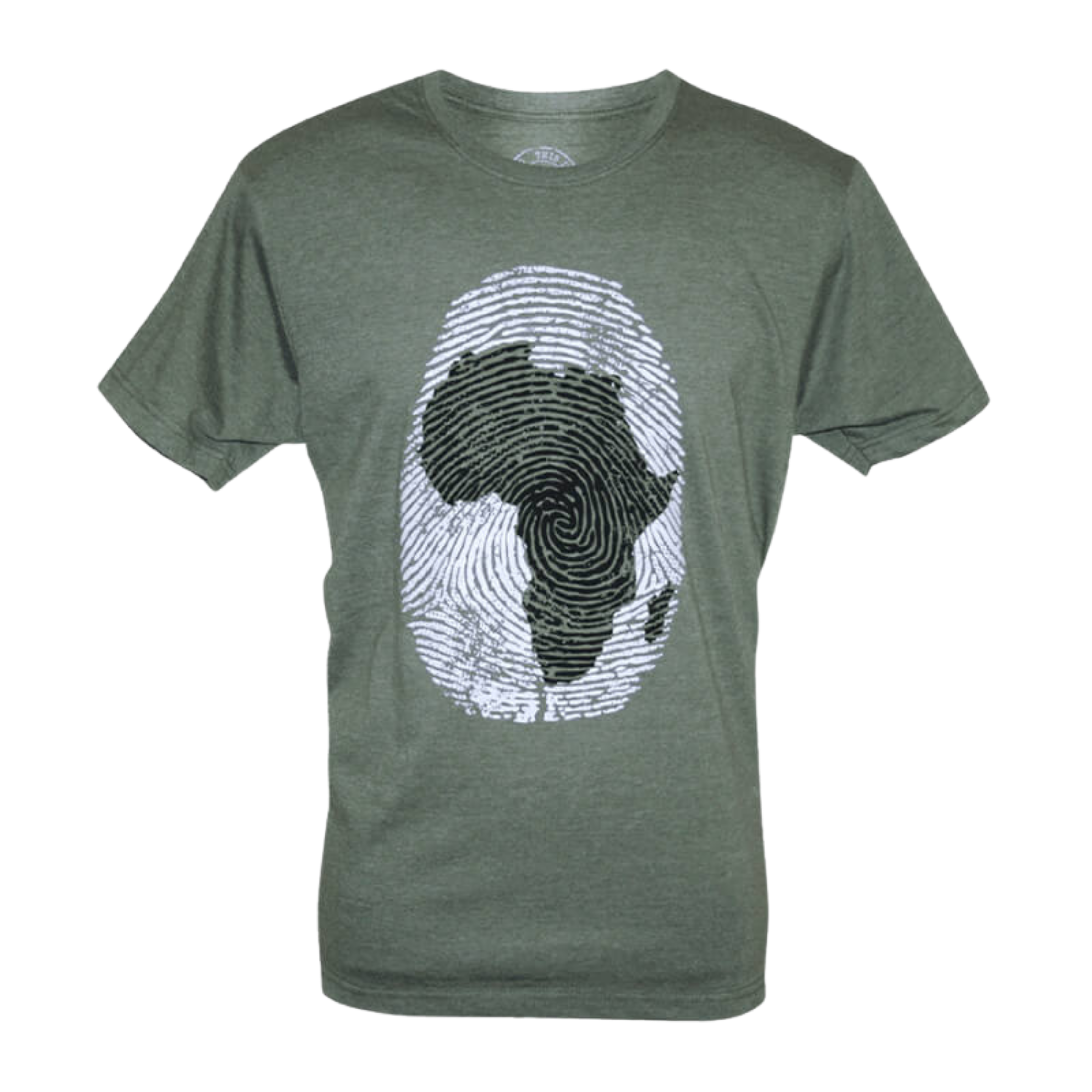 Africa Thumbprint T-Shirt - Khaki