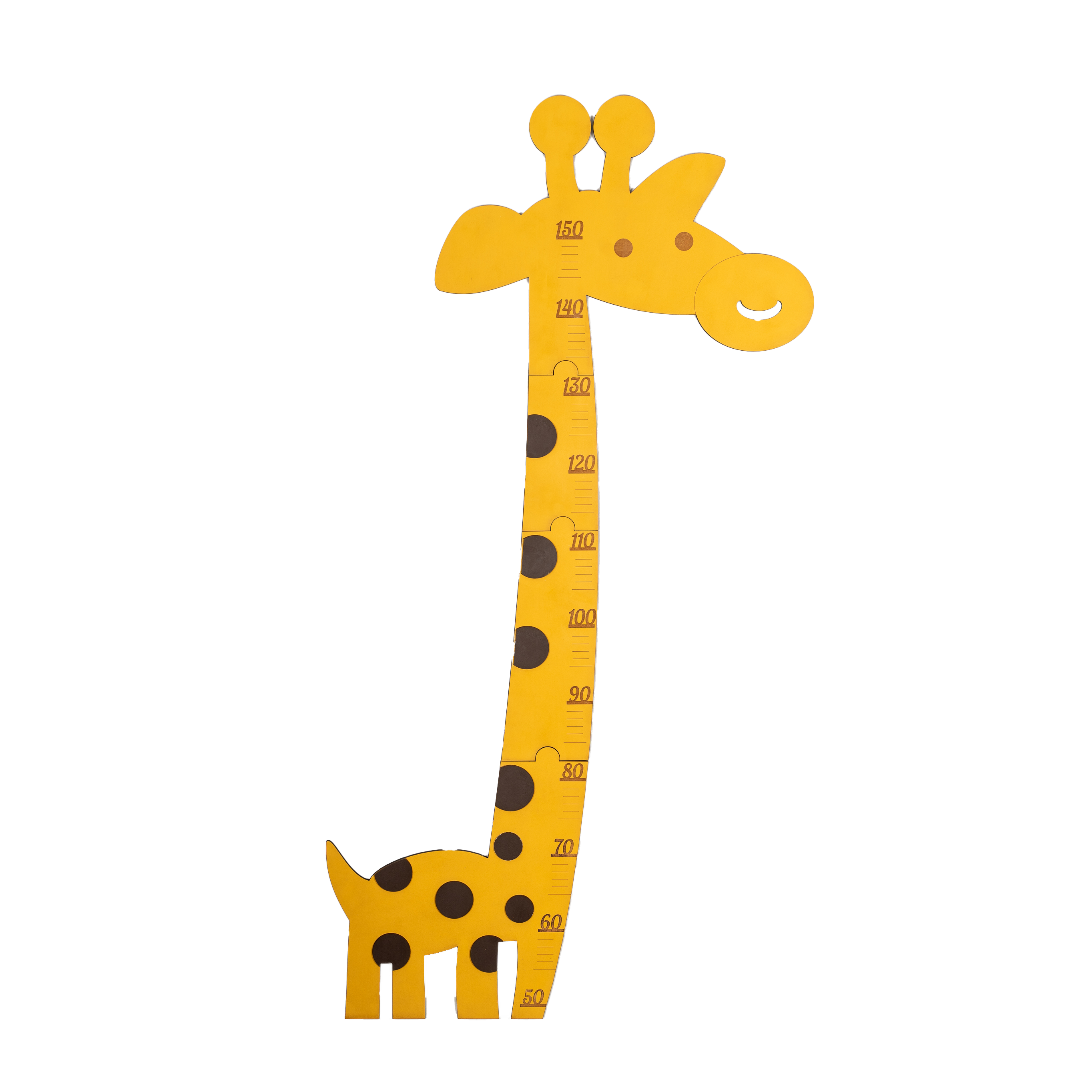 Wooden Laser Cut Giraffe Growth Chart Puzzle Pieces
