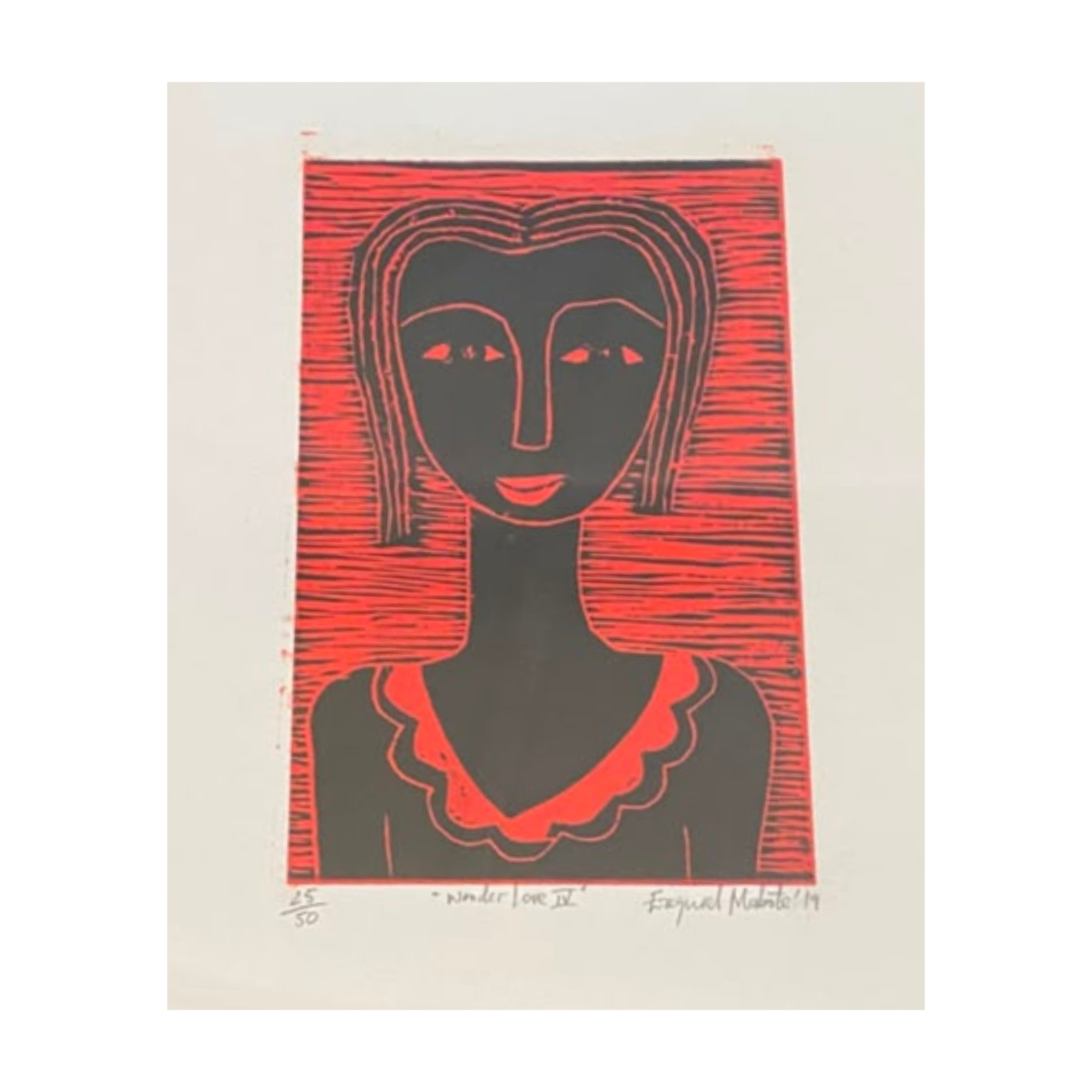 Mabote Art Woodprint Painting - Wonder Love