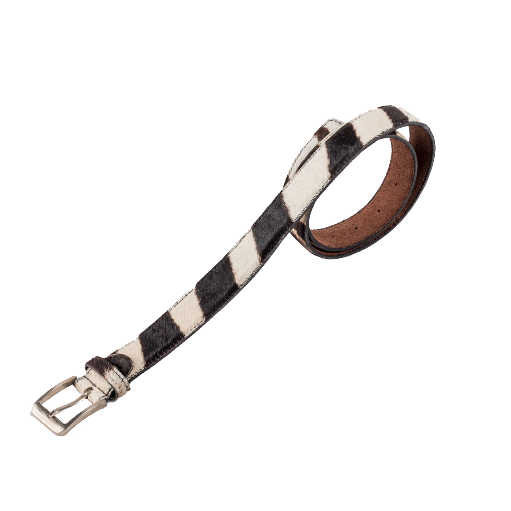 Genuine Leather Zebra Belt