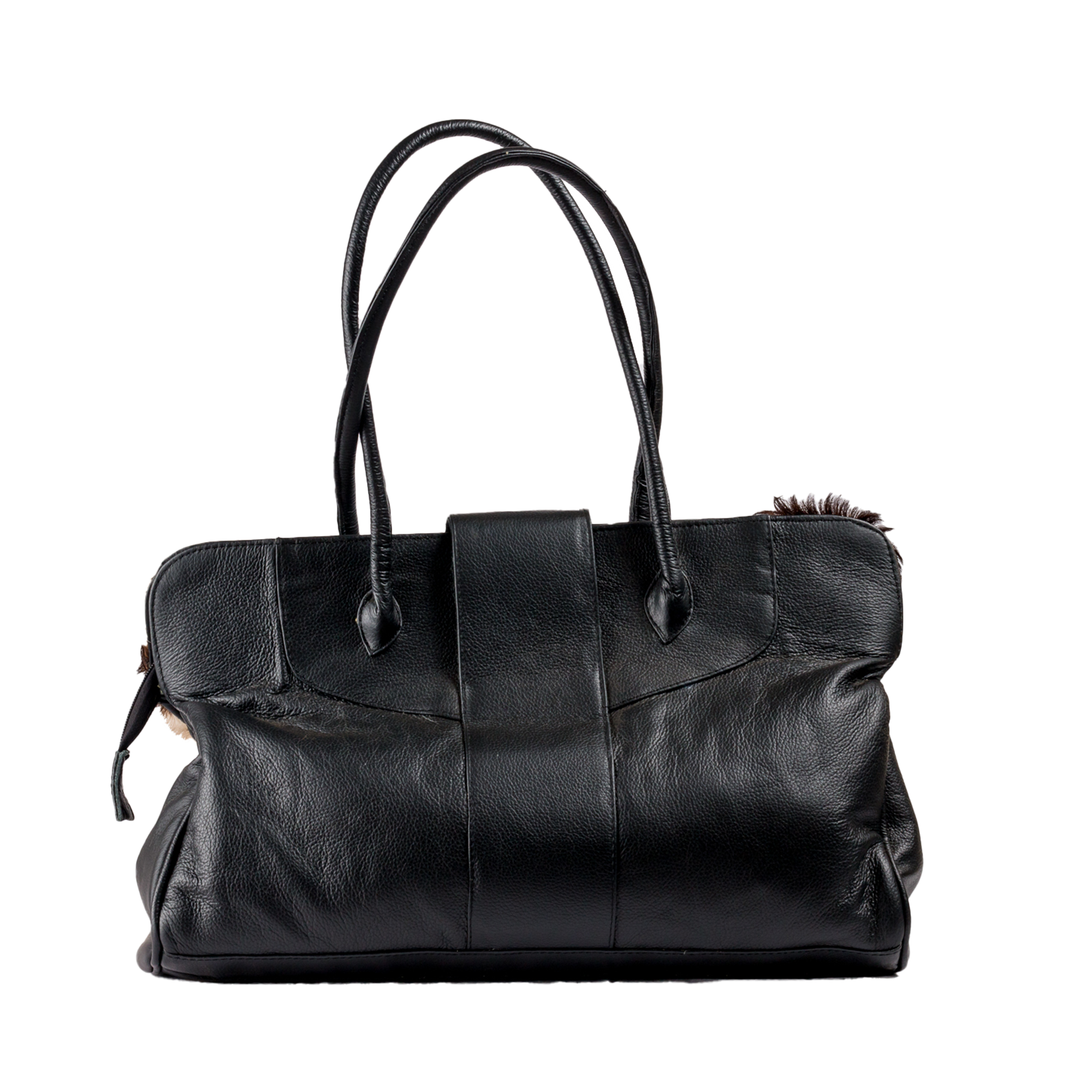 Zebra Skin Leather Handbag