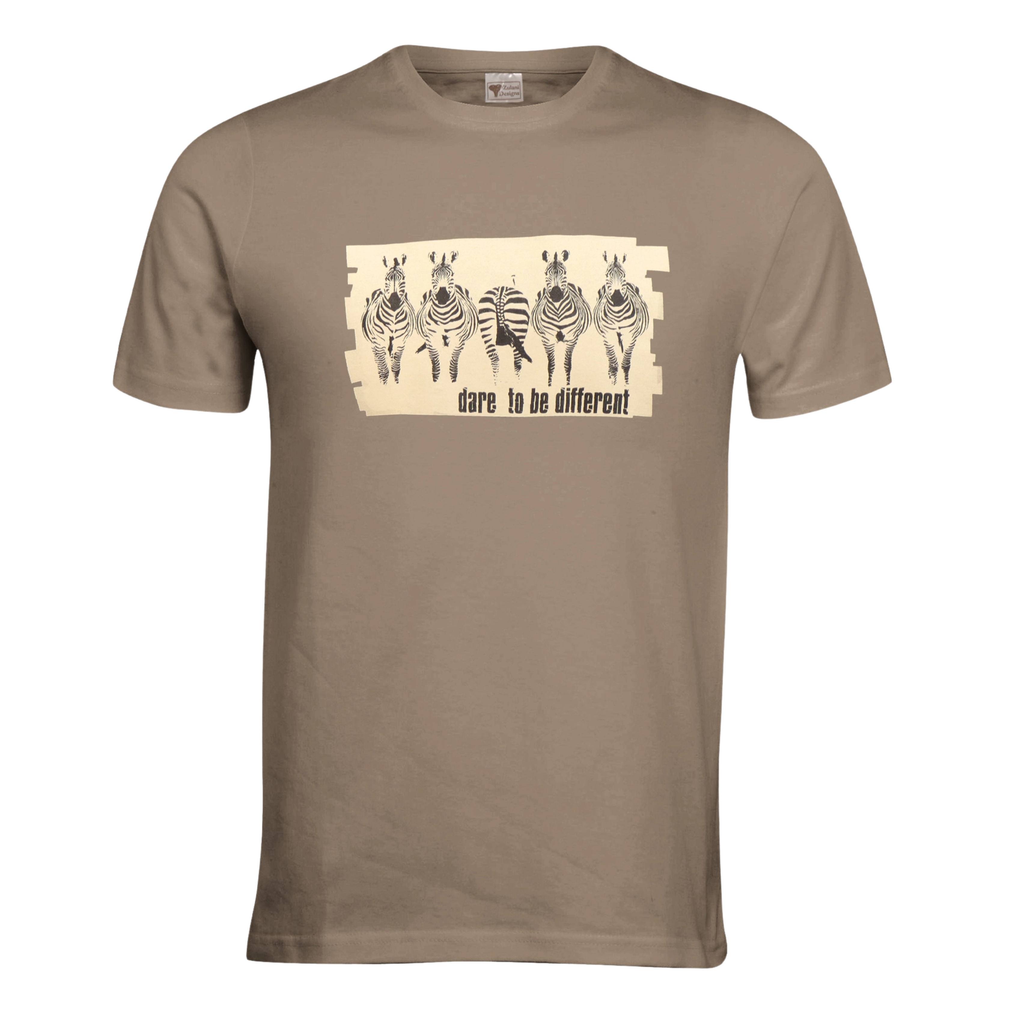 Dare to Be Different: Khaki Adult T-Shirt