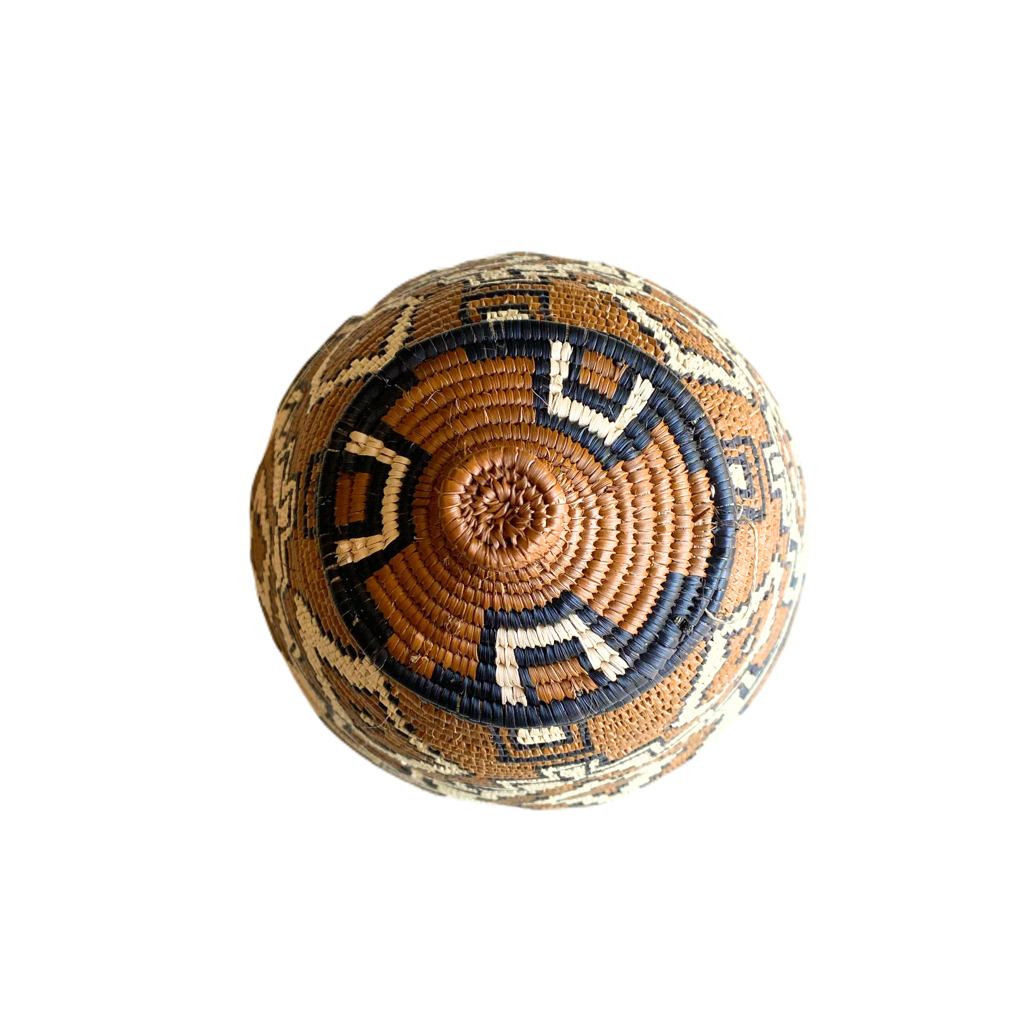 Small Hand Woven Shield Zulu Basket - Londeka