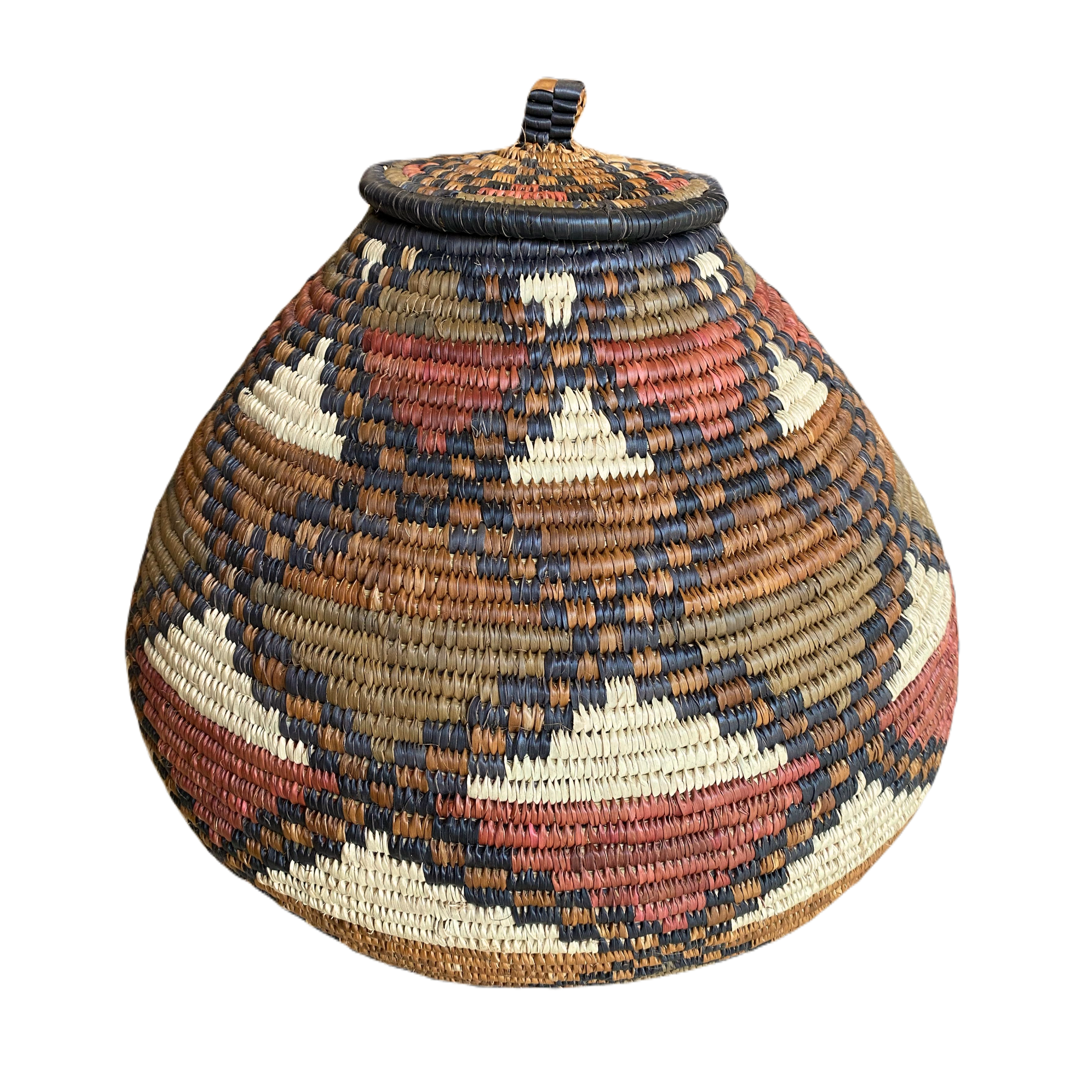Hand Woven Triangle Zulu Basket - Piwenkose