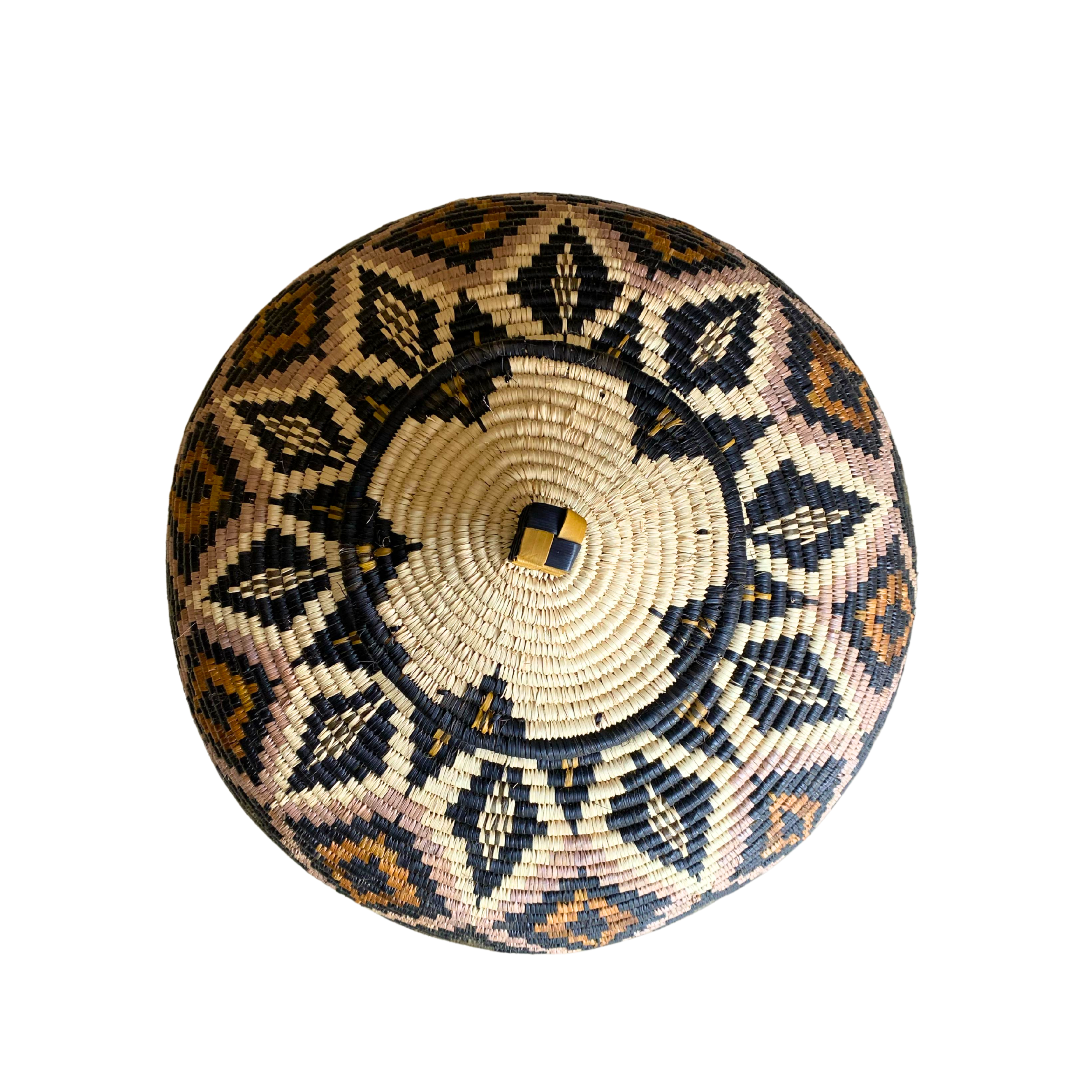 Hand Woven Diamond Cat Eyes Zulu Reed Basket - Simdan