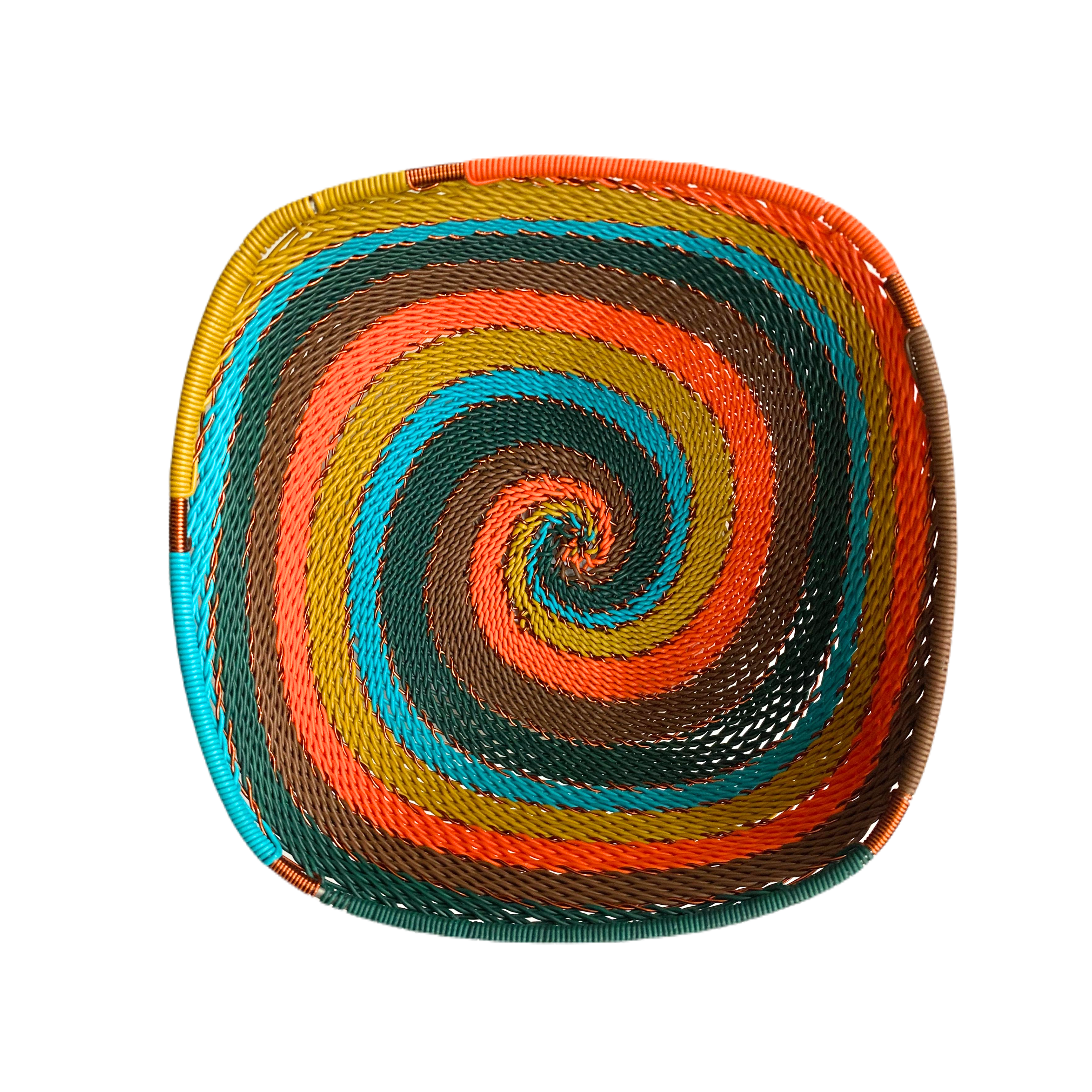 Zulu Telephone Wire Square Bowls (14cm)