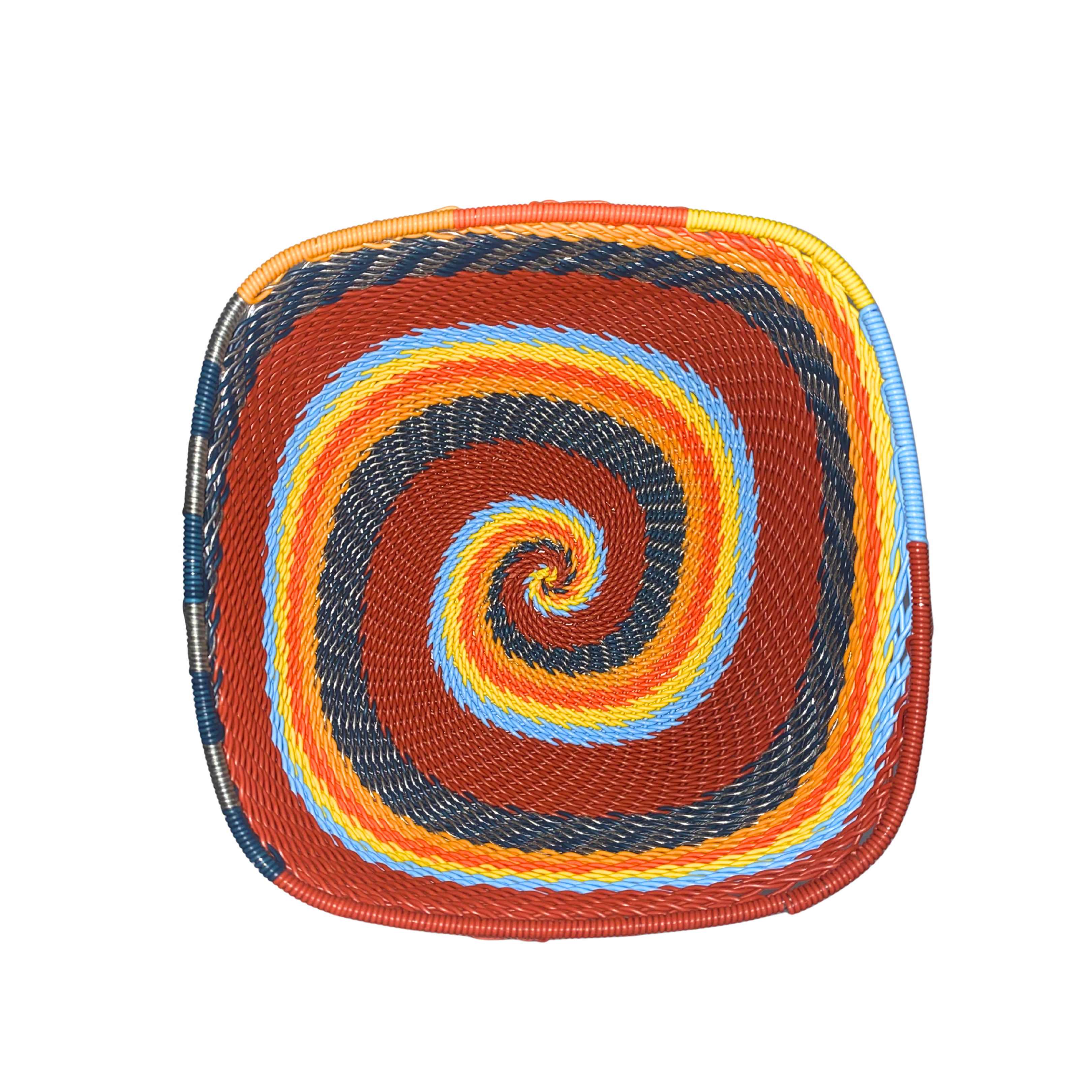 Zulu Telephone Wire Square Bowls (14cm)