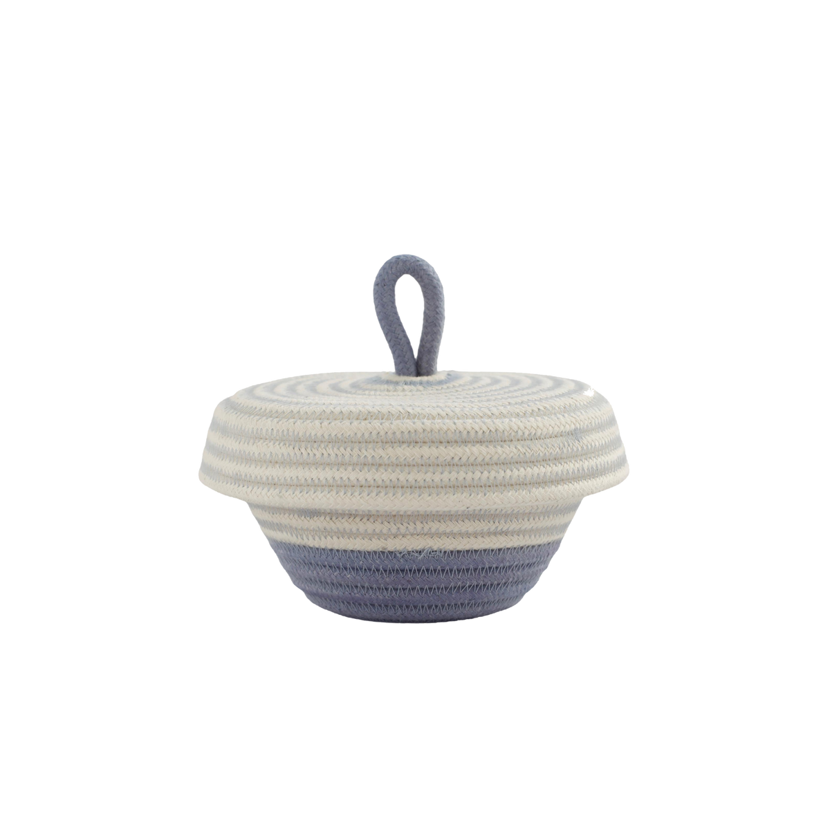 Cotton Woven Petite Lidded Basket (XS)