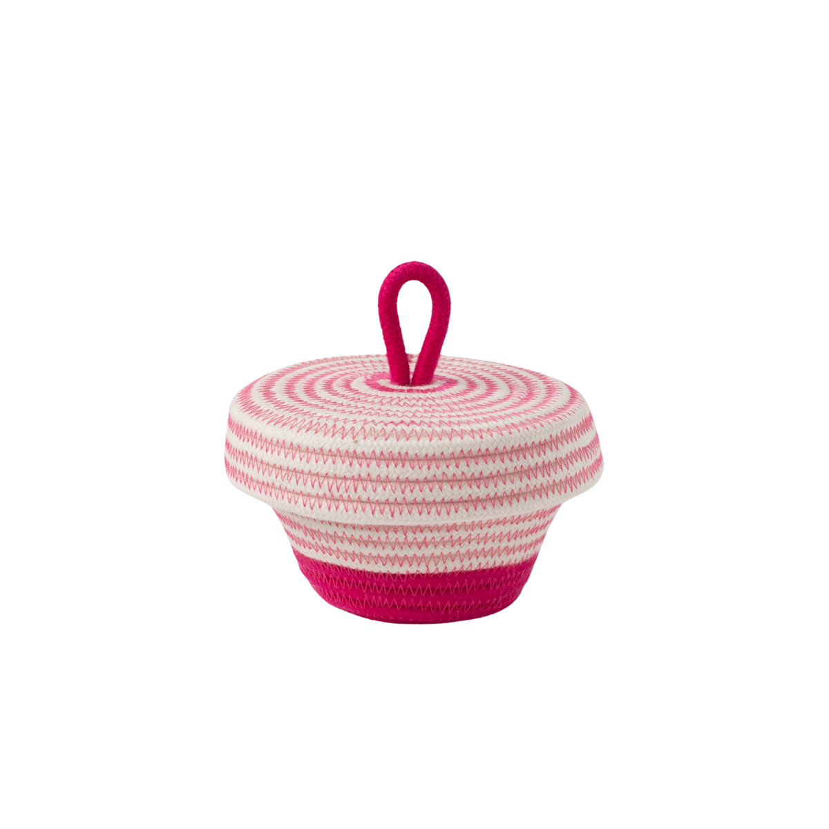 Cotton Woven Petite Lidded Basket (XS)