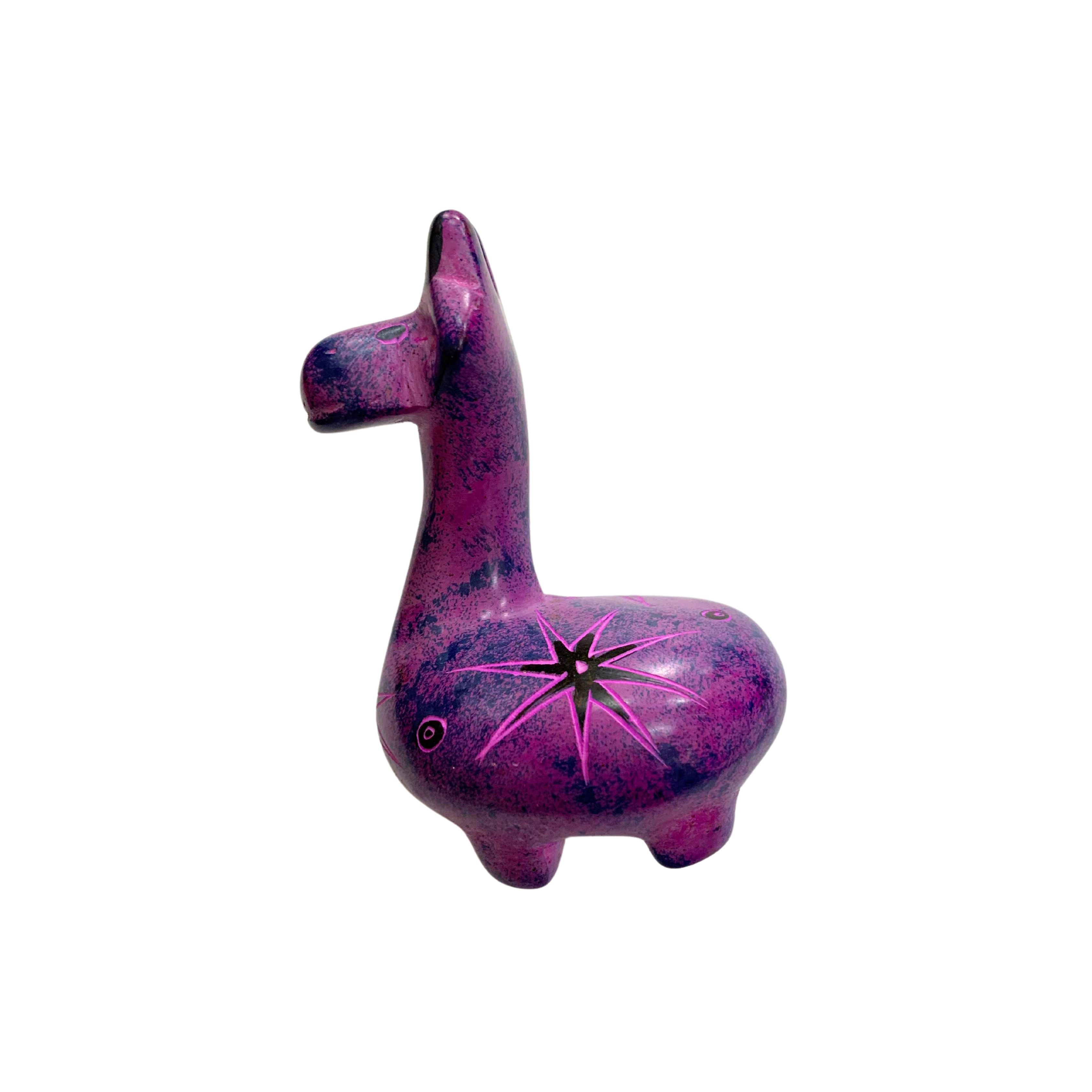 Colourful Soapstone Giraffe Sculpture (L)