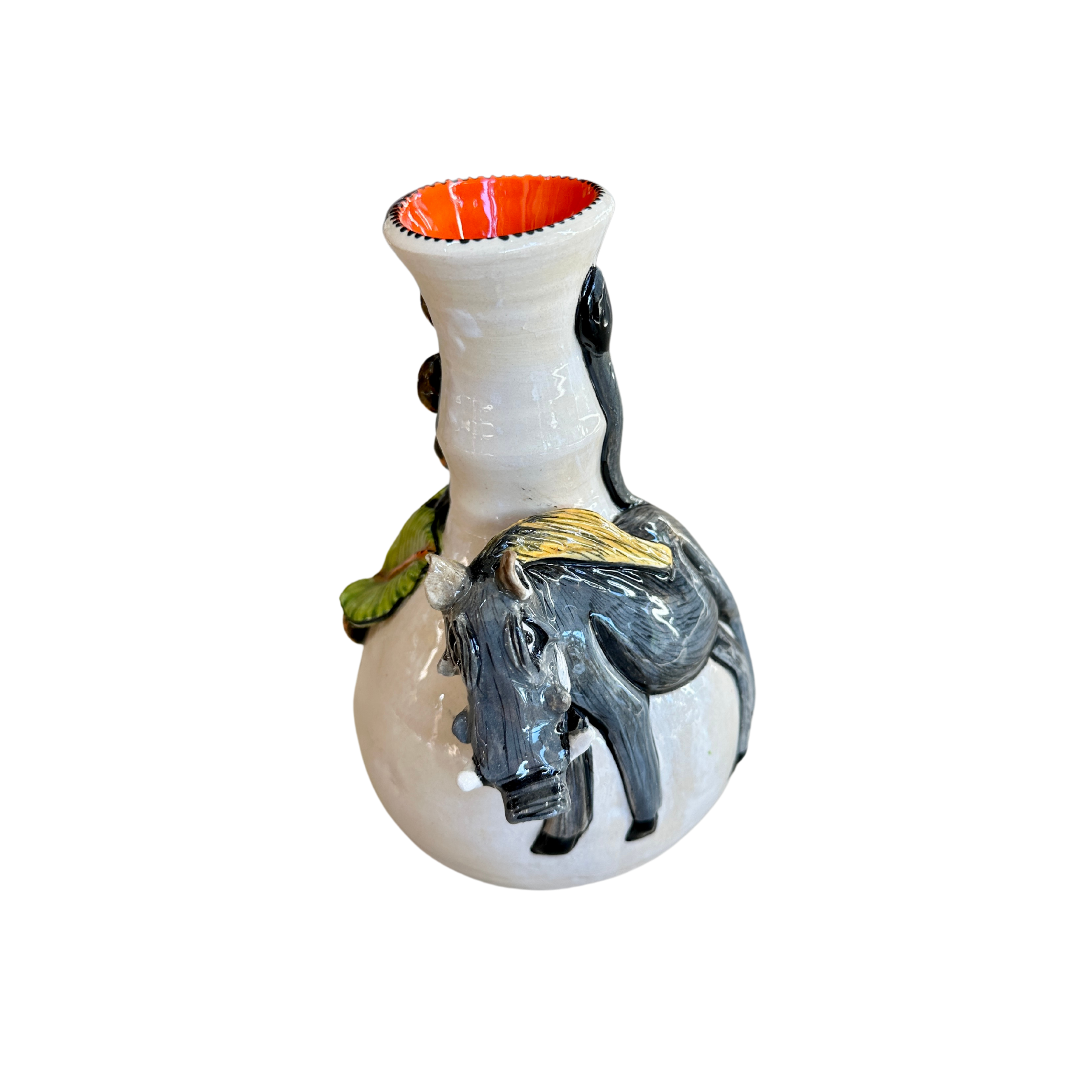 3D Ceramic Warthog Rose Vase