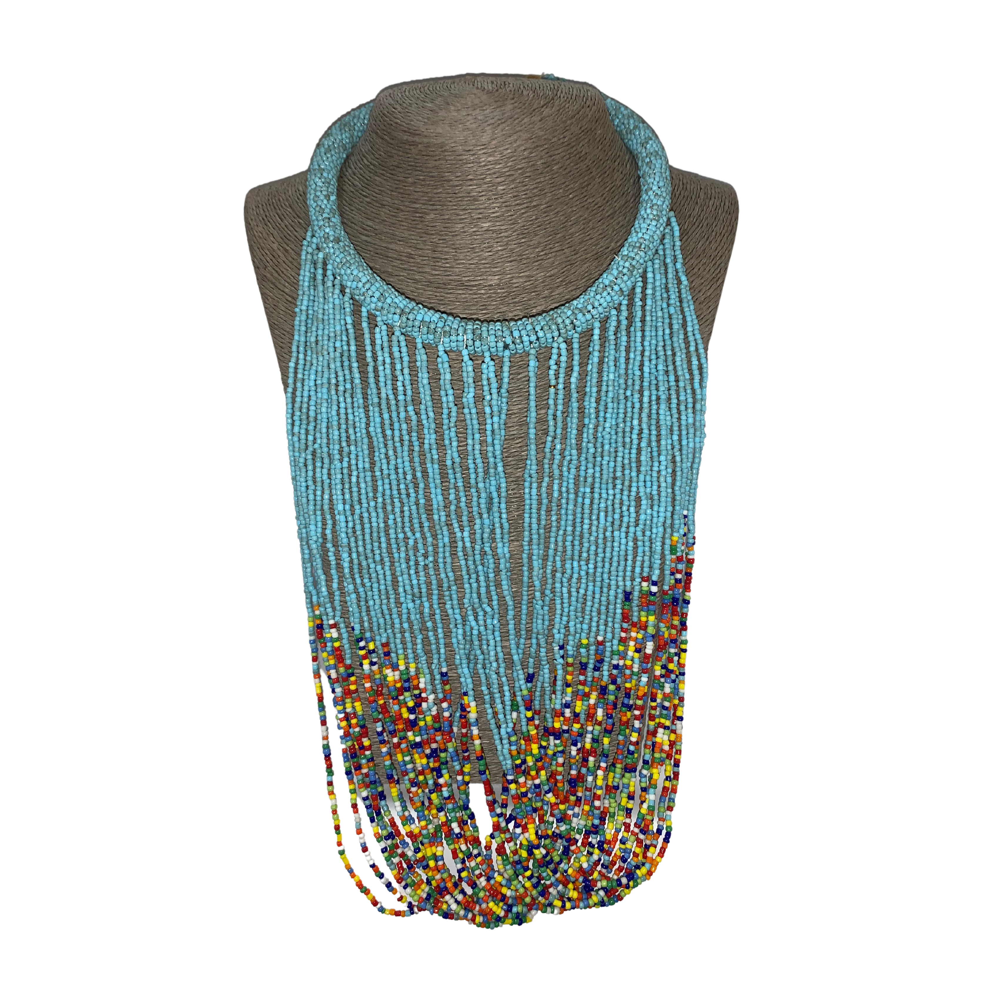 Kenyan Choker Looped Beaded Necklace