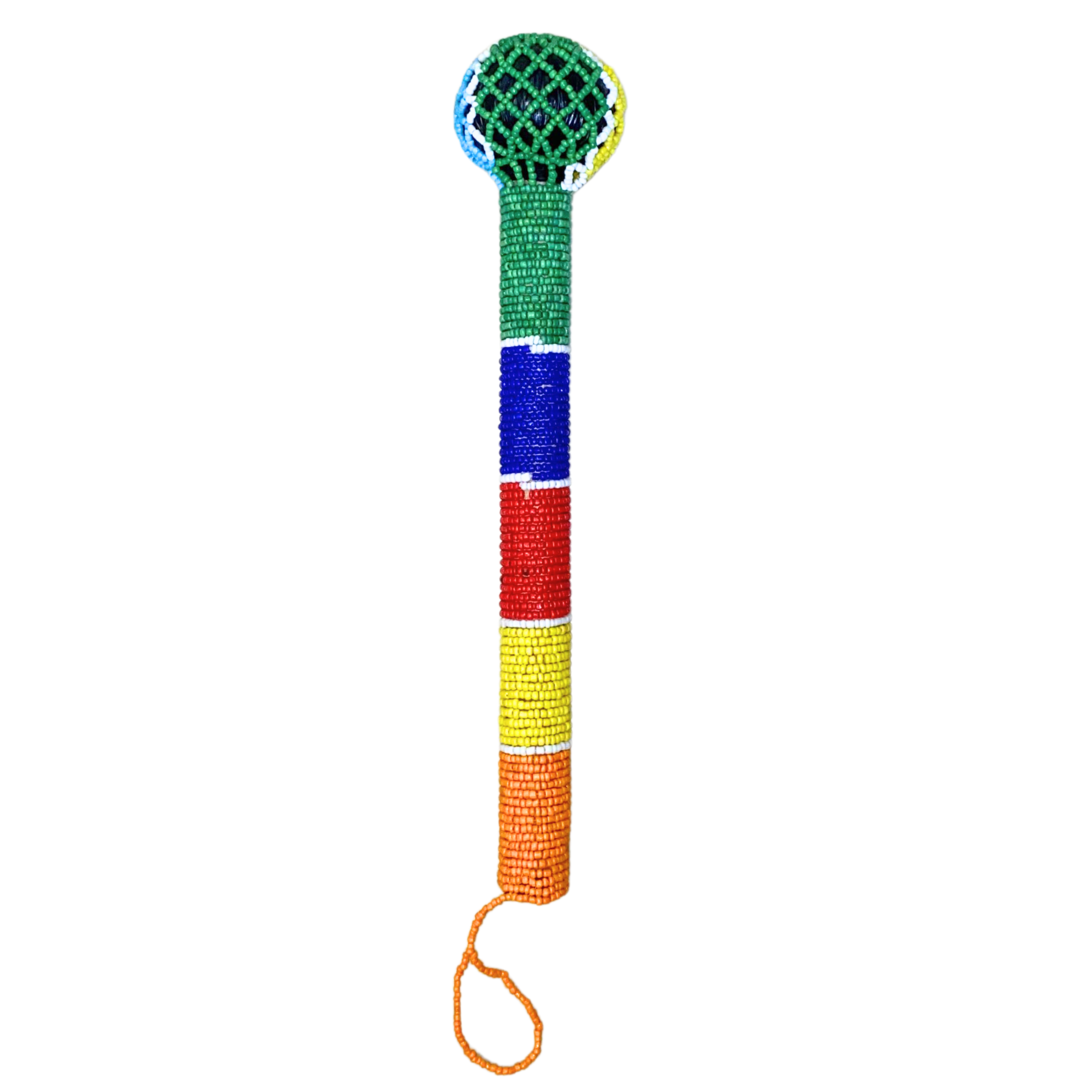 Beaded Zulu Knobkerrie