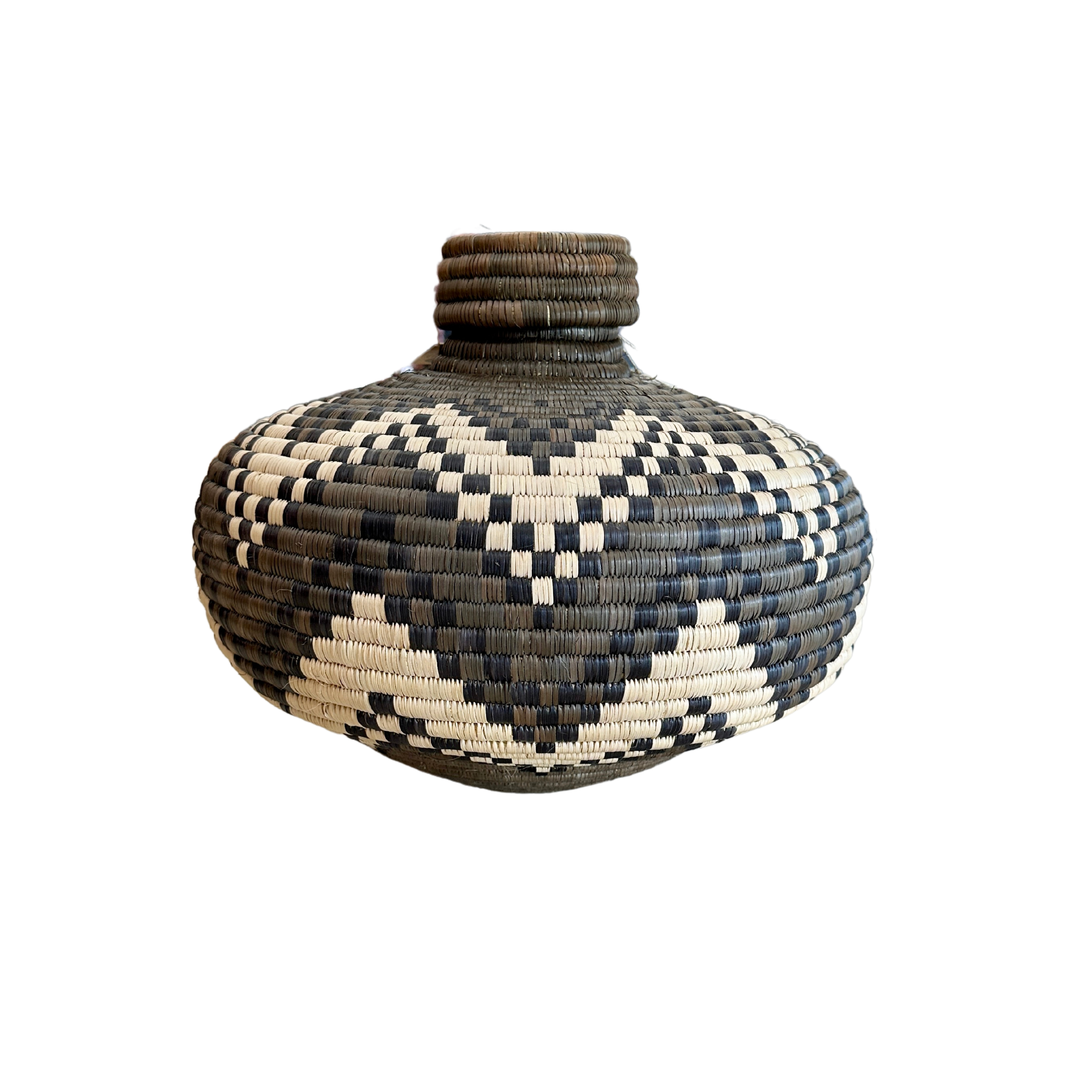 Hand Weaved Isichumo Bottle Neck Basket - The Bonie Basket