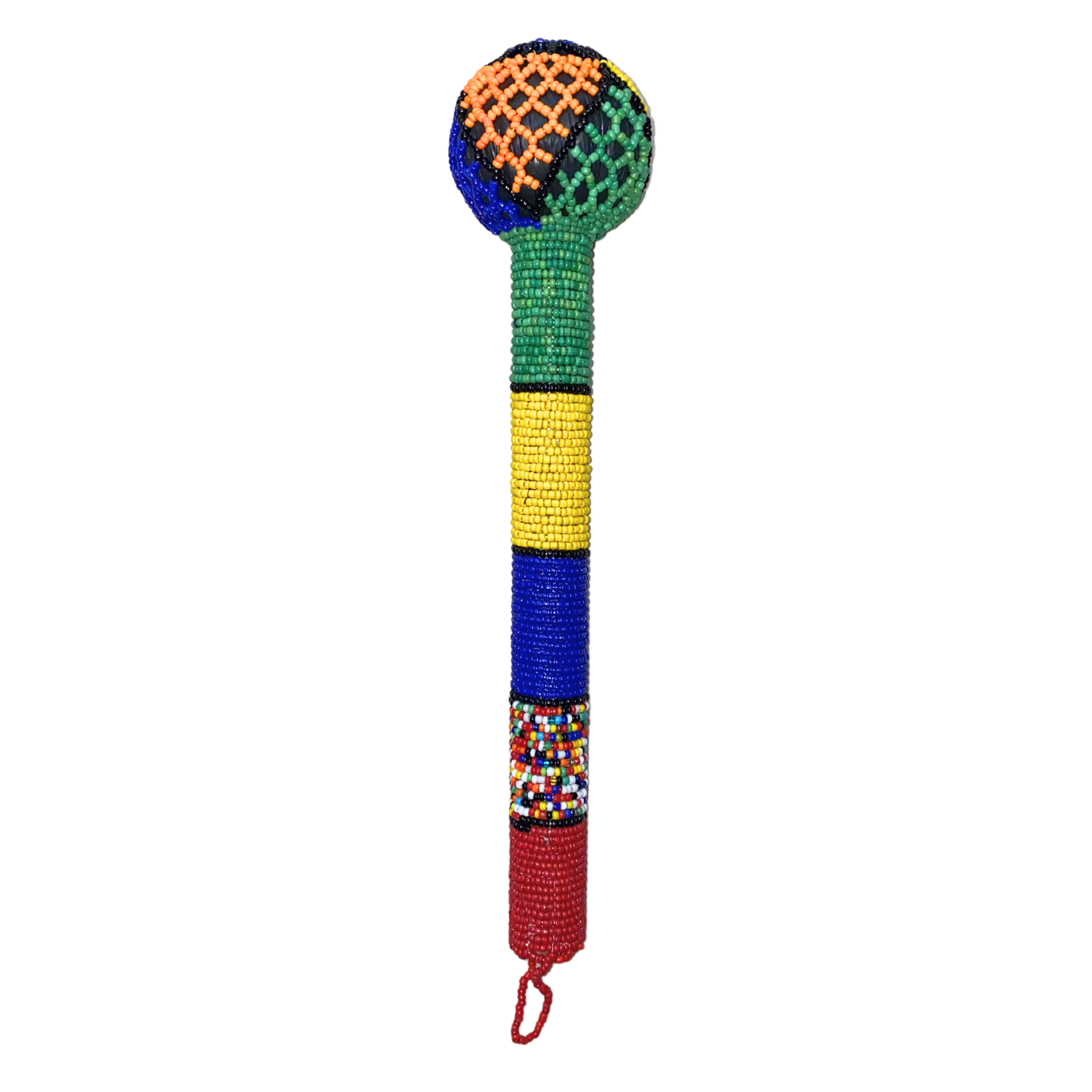 Beaded Zulu Knobkerrie