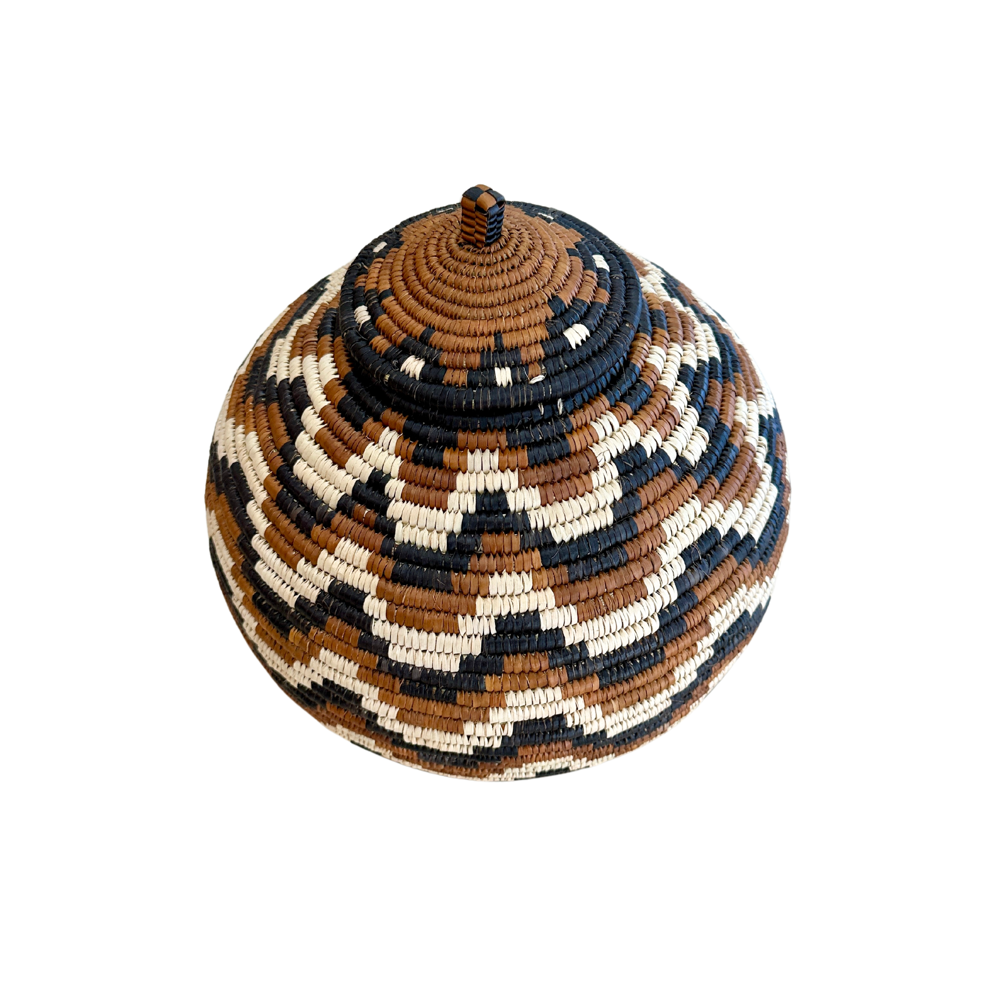 Small Zulu Hand-Woven Reed Basket - Zodwo