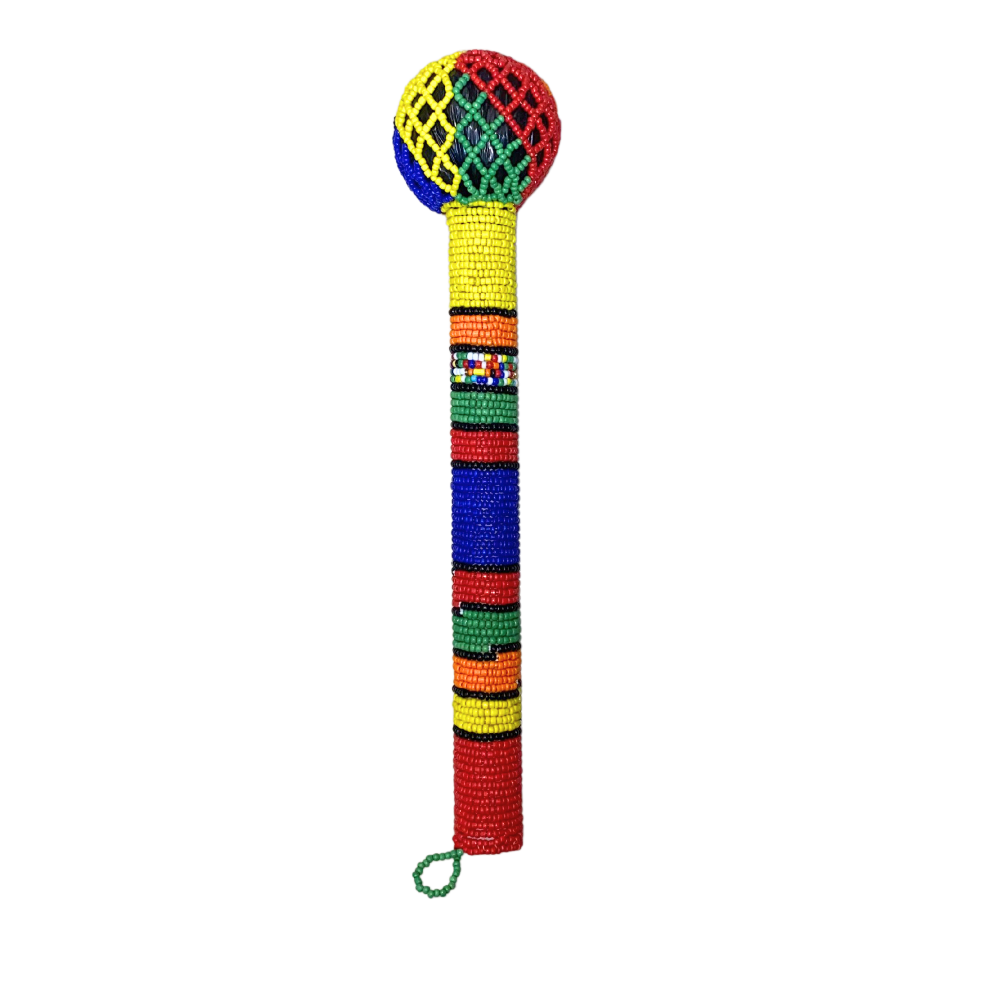 Beaded Zulu Knobkerrie