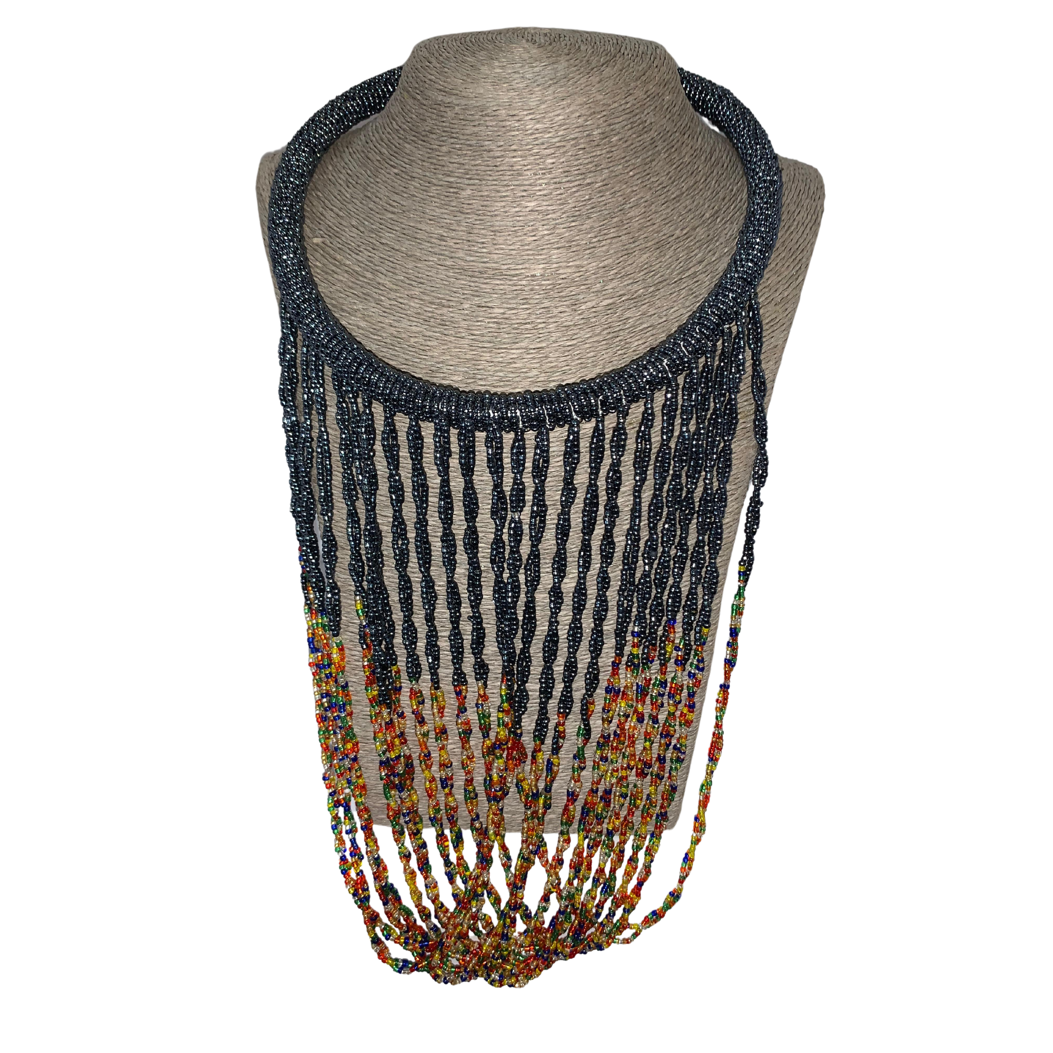 Kenyan Choker Looped Beaded Necklace