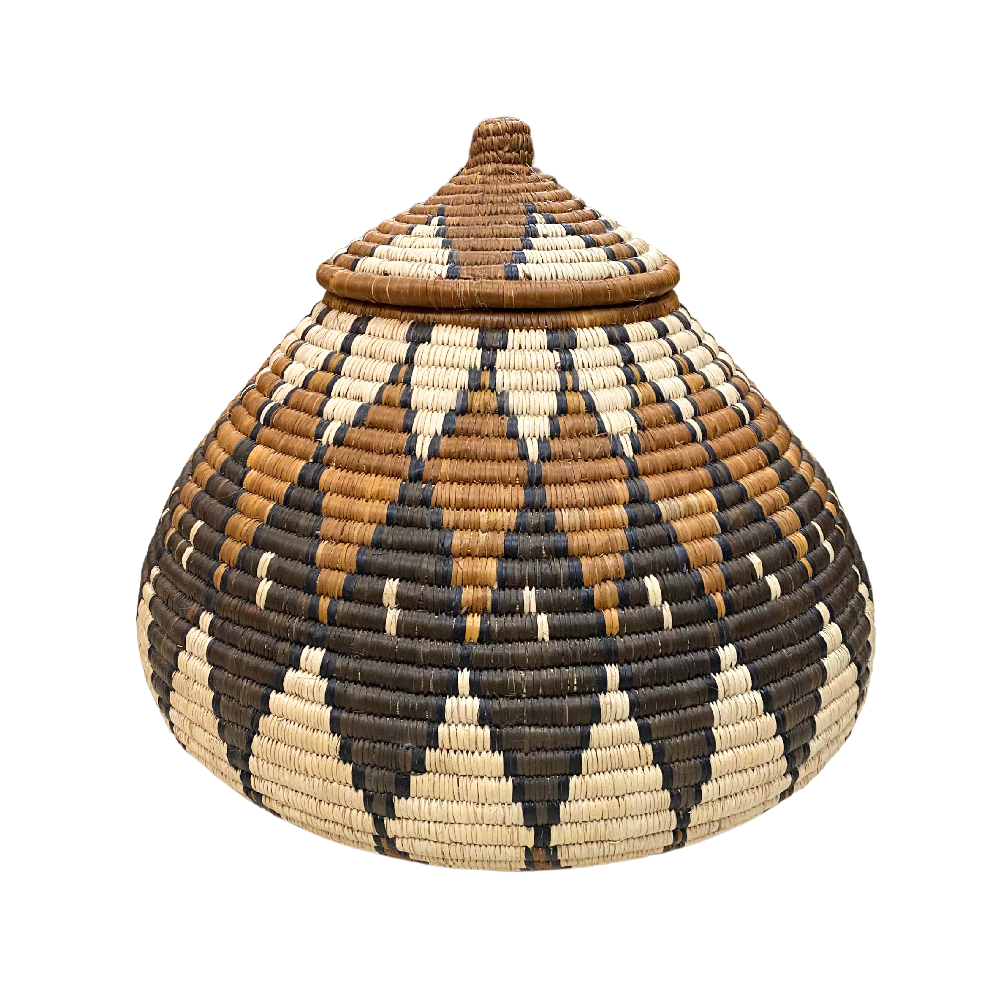 Hand Weaved Diamond Zulu Basket