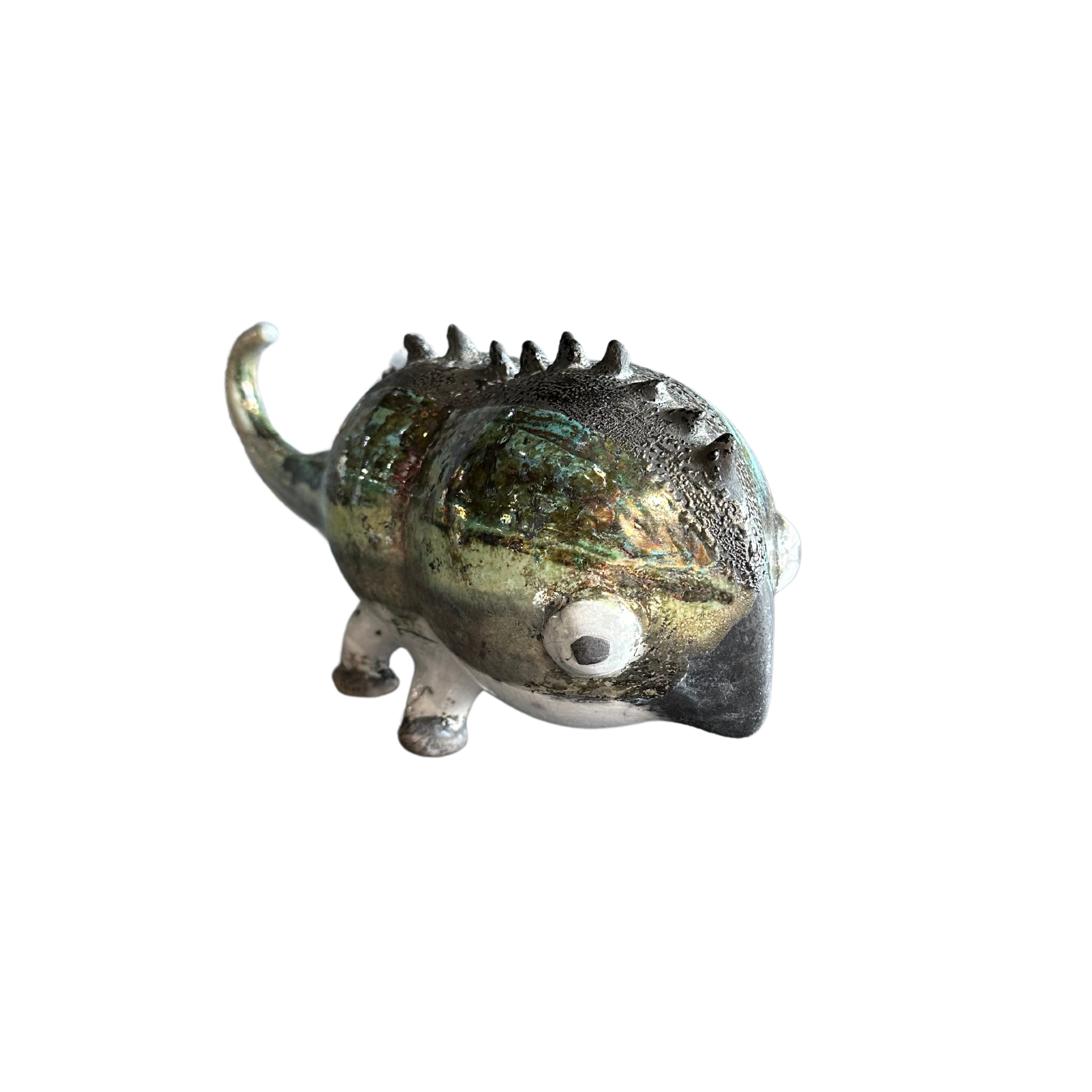 Raku Chameleon - Mr. Bean