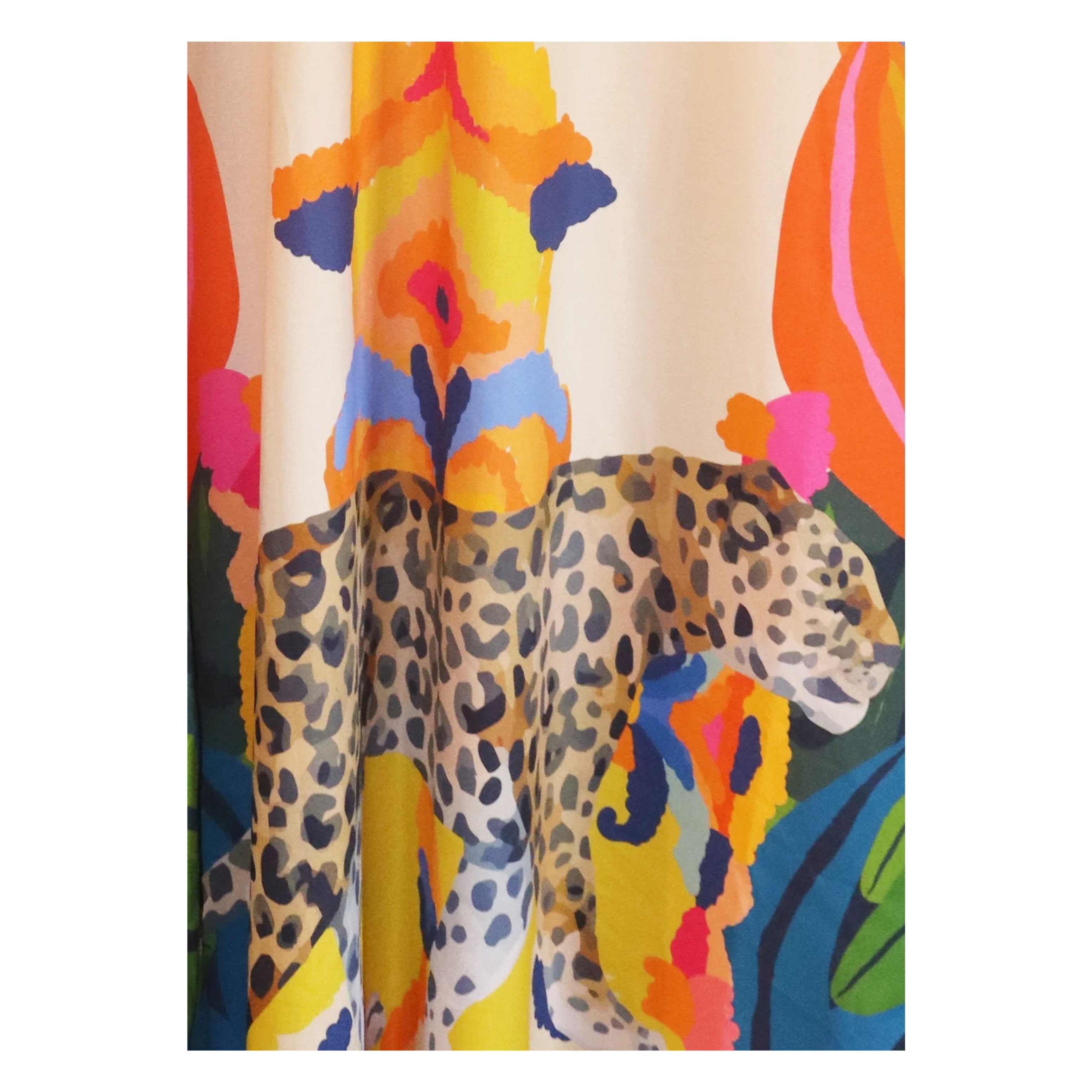 African Inspired Kimono - Tribal Leopard