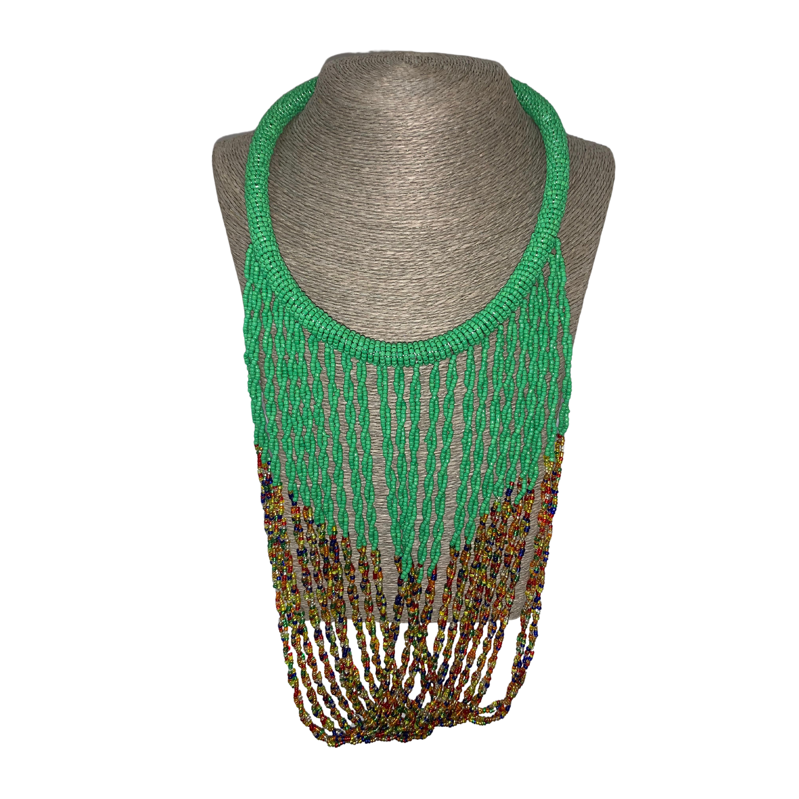 Kenyan Choker Looped Beaded Necklace