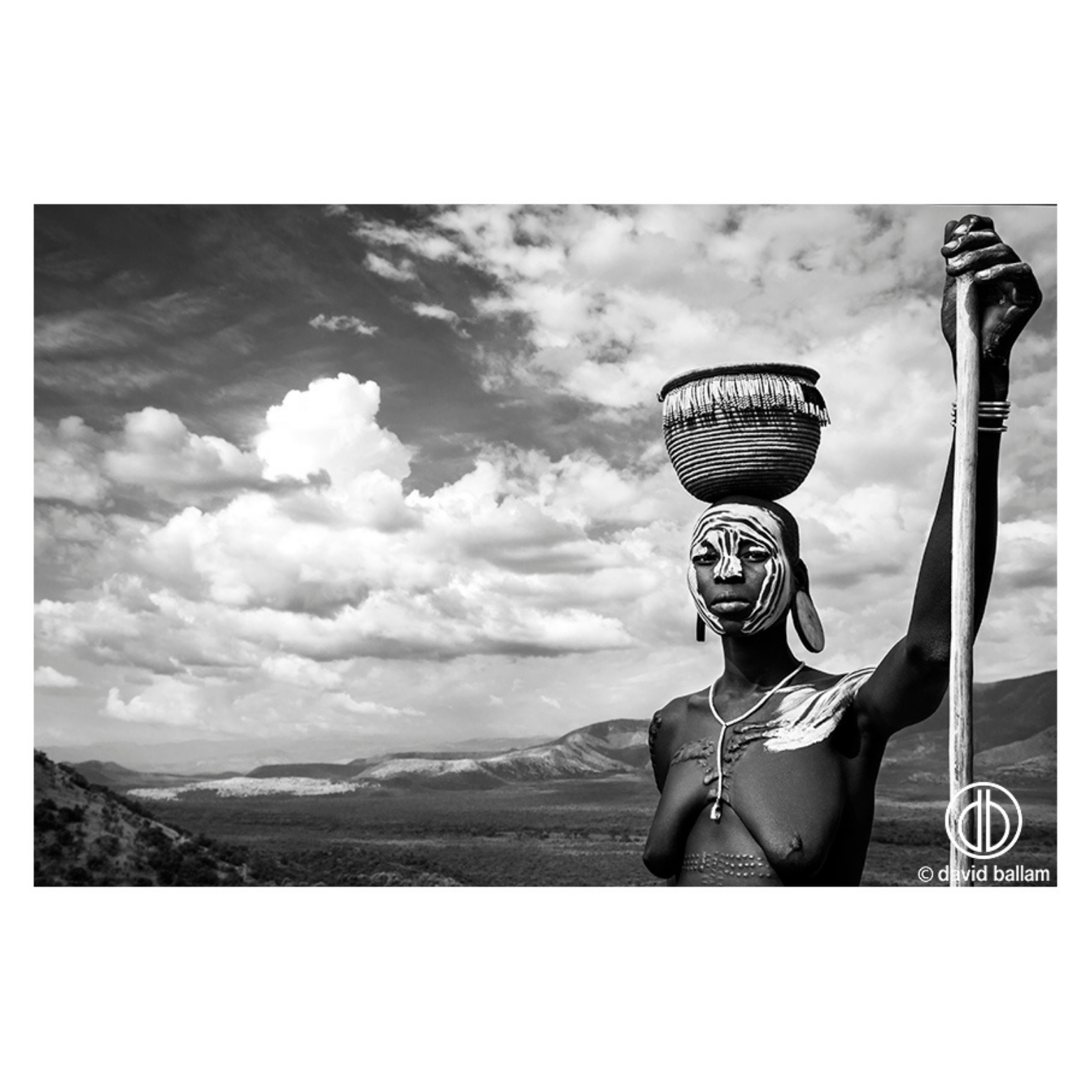 David Ballam Rolled Canvas Prints - Ethiopia's Omo Tribe (120cm x 180cm)