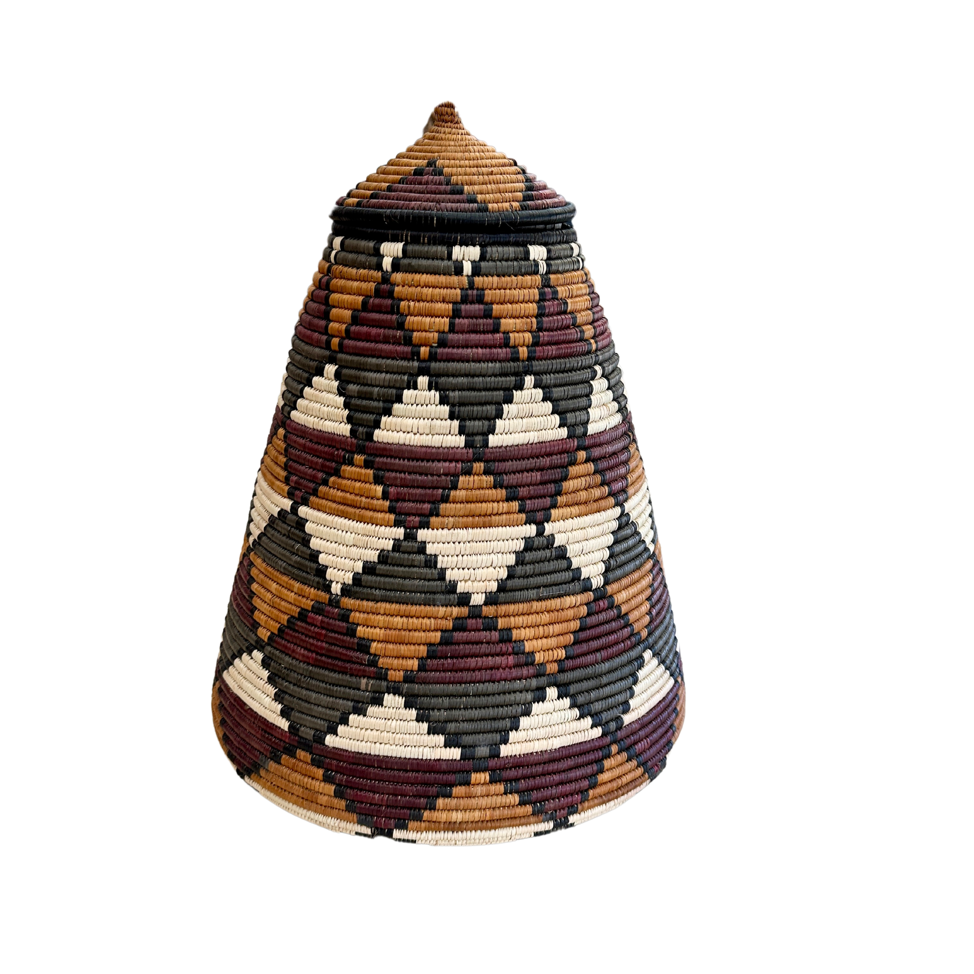 Hand Weaved Conicle Triangle Basket