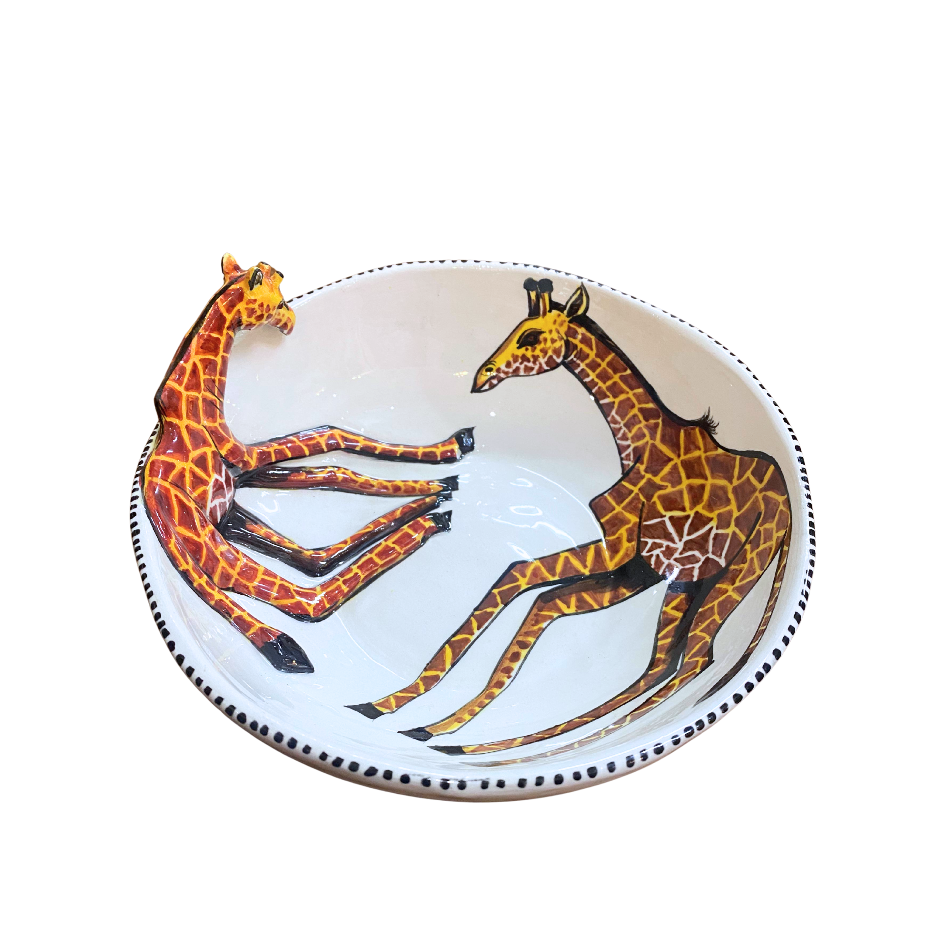 3D Animated Ceramic Giraffe Bowl