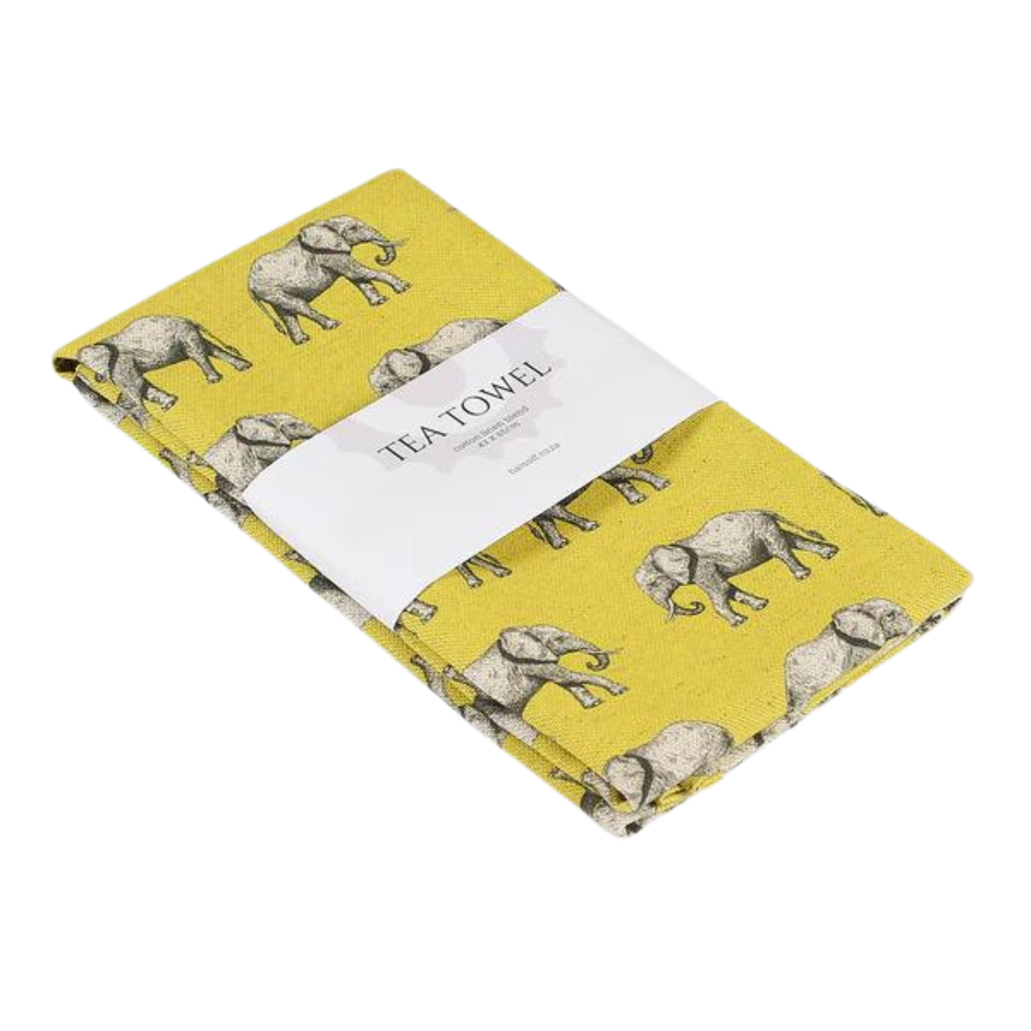 Yellow Elephant Tea Towel