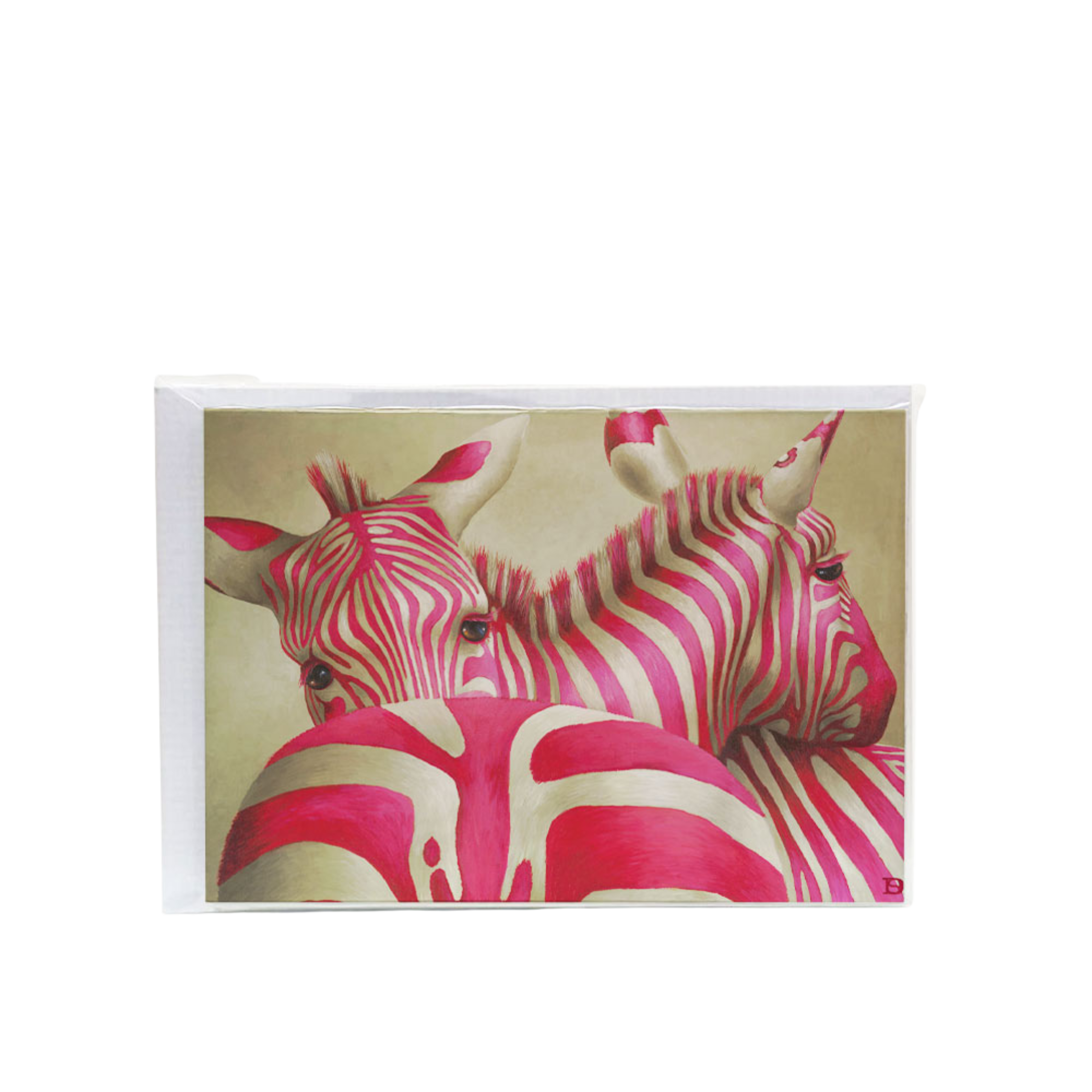 Pink Zebra Greeting Card Pack