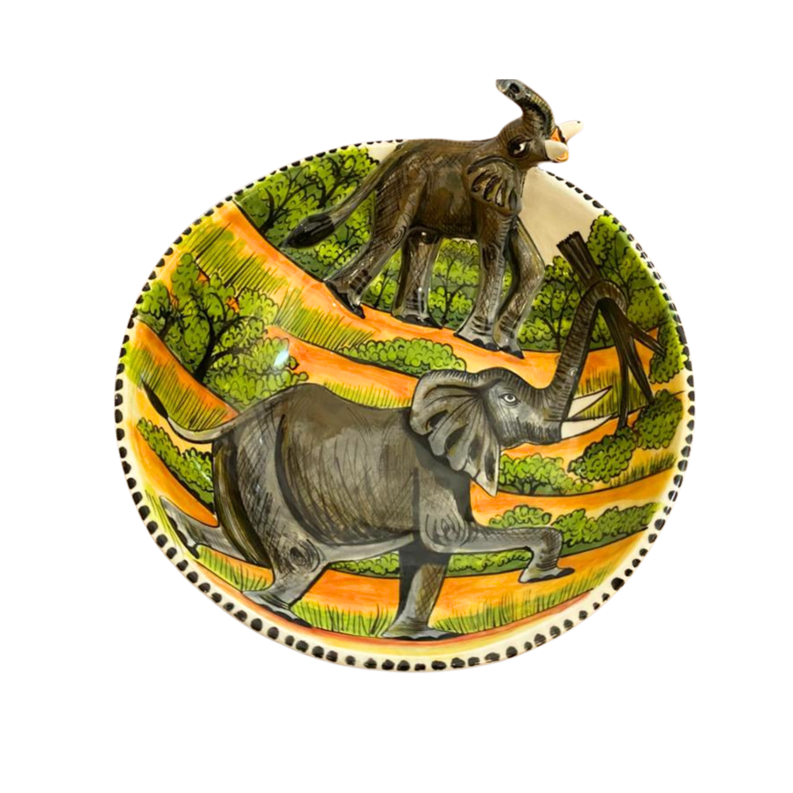 3D Animated Ceramic Elephant Bowl