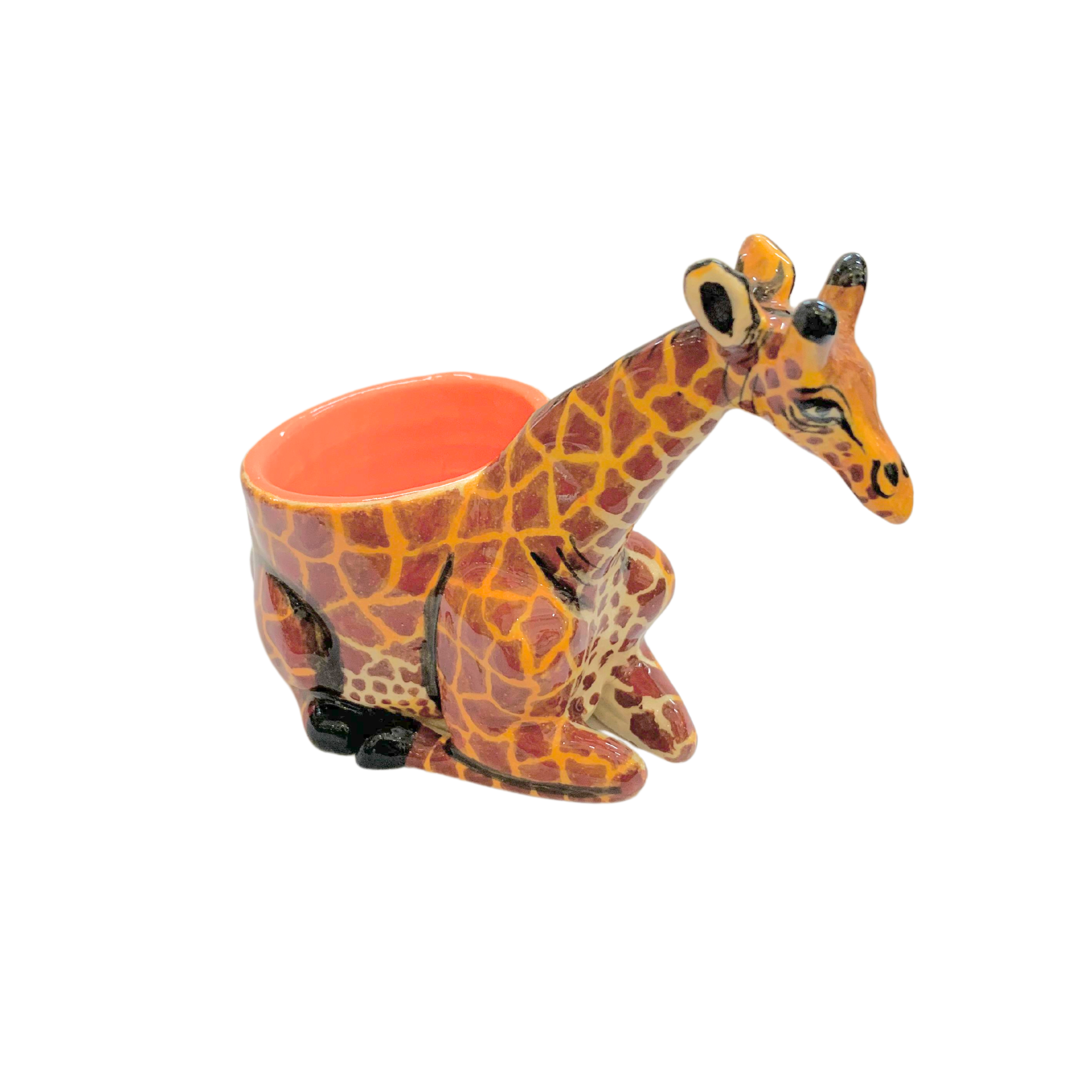 3D Ceramic Giraffe Egg Cup