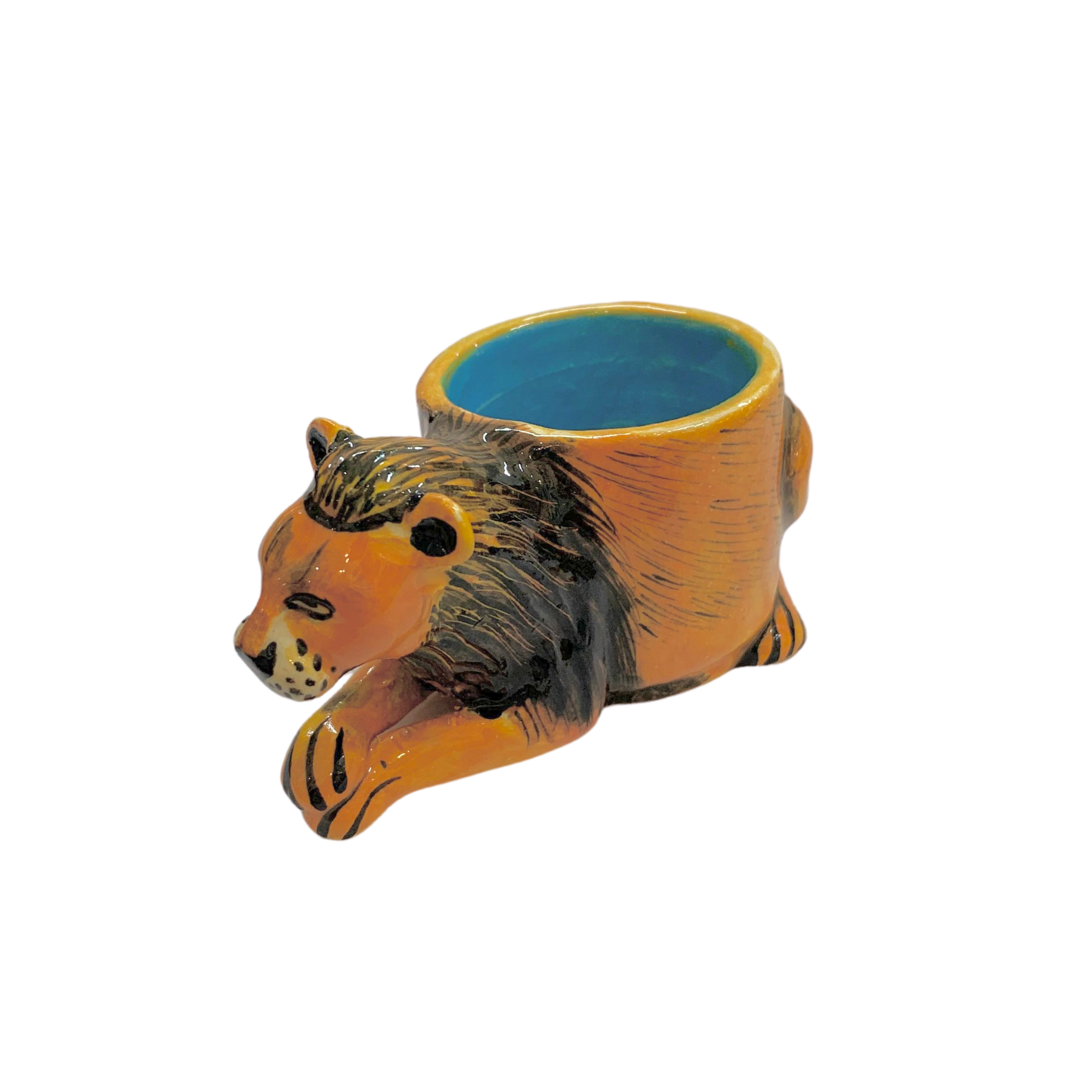 3D Ceramic Lion Egg Cup