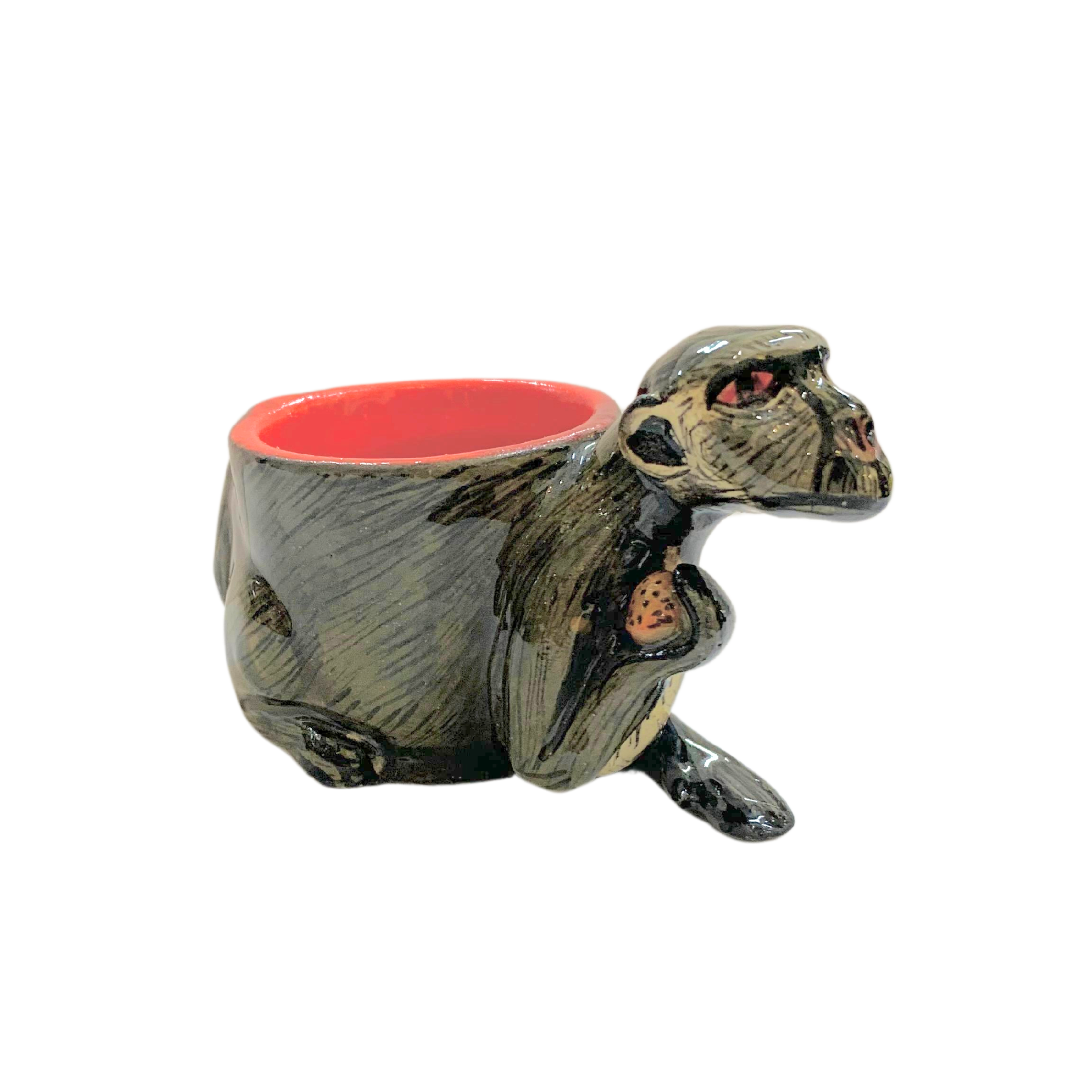 3D Ceramic Monkey Egg Cup