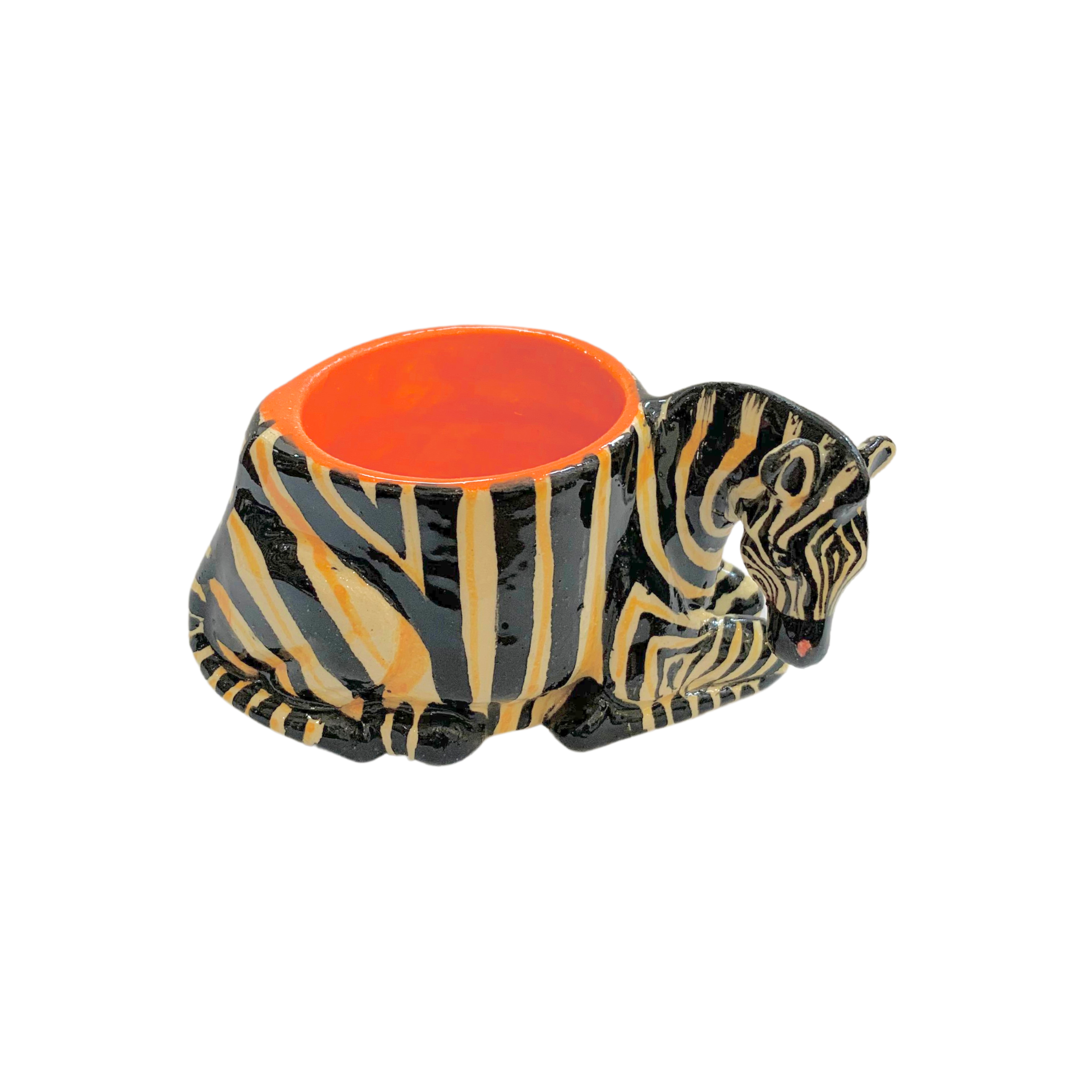 3D Ceramic Zebra Egg Cup