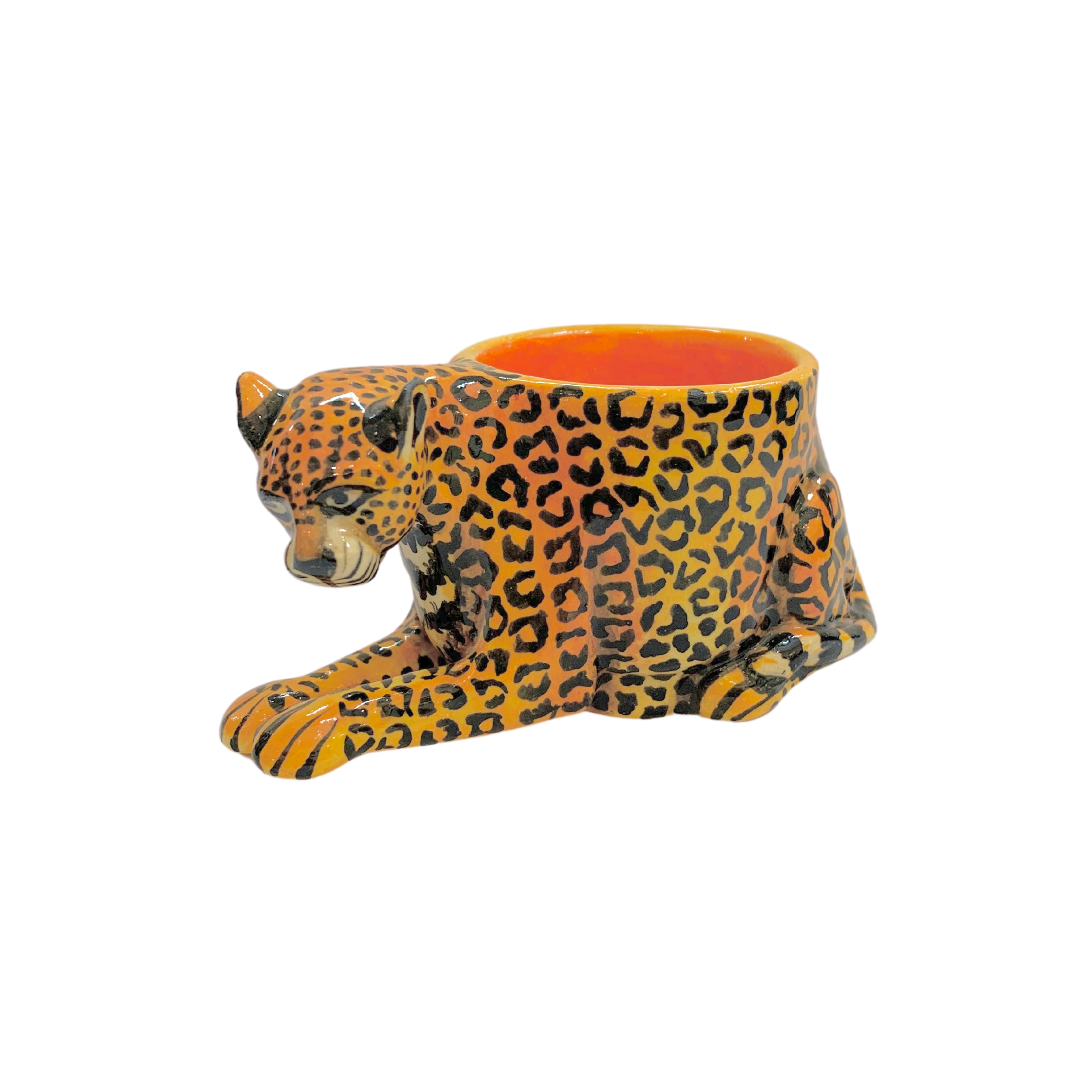 3D Ceramic Leopard Egg Cup