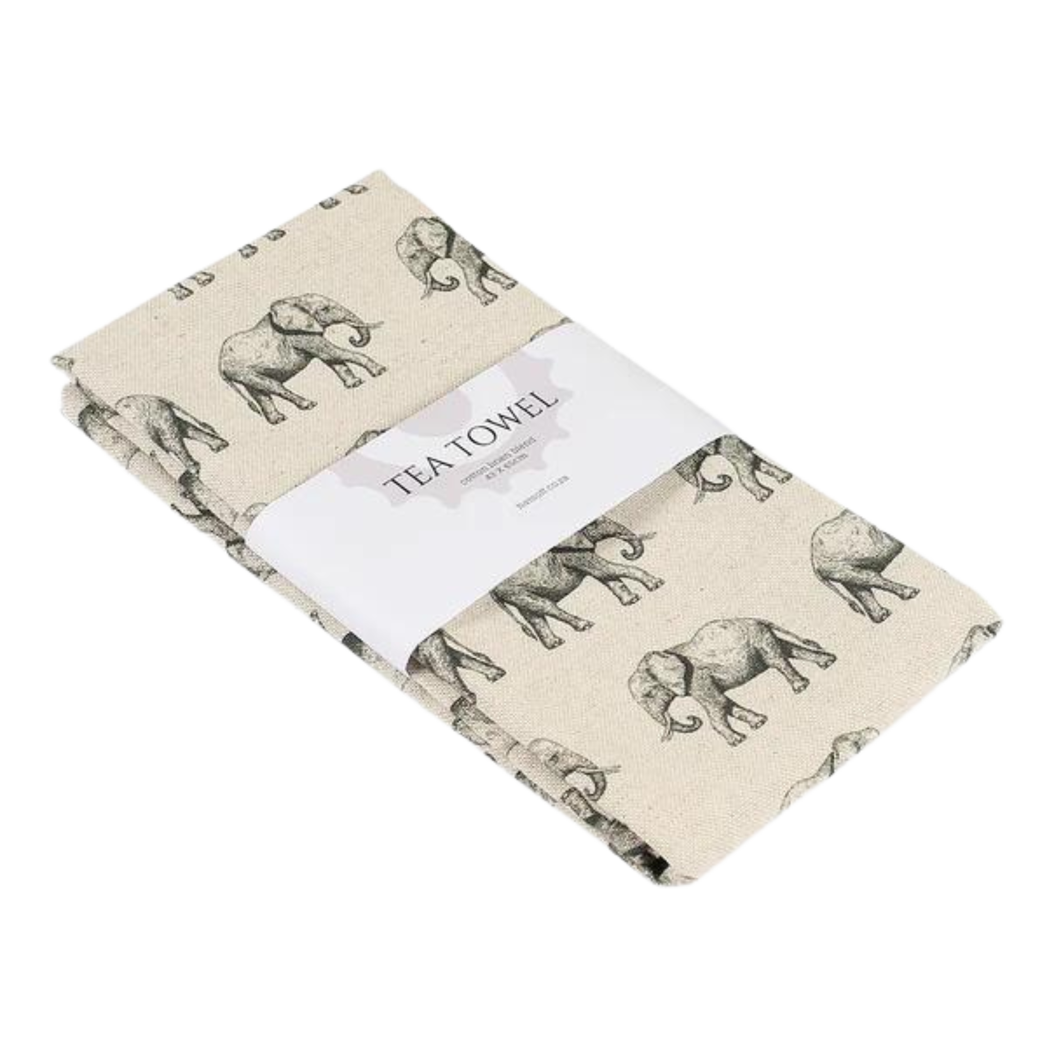 Natural Elephant Tea Towel