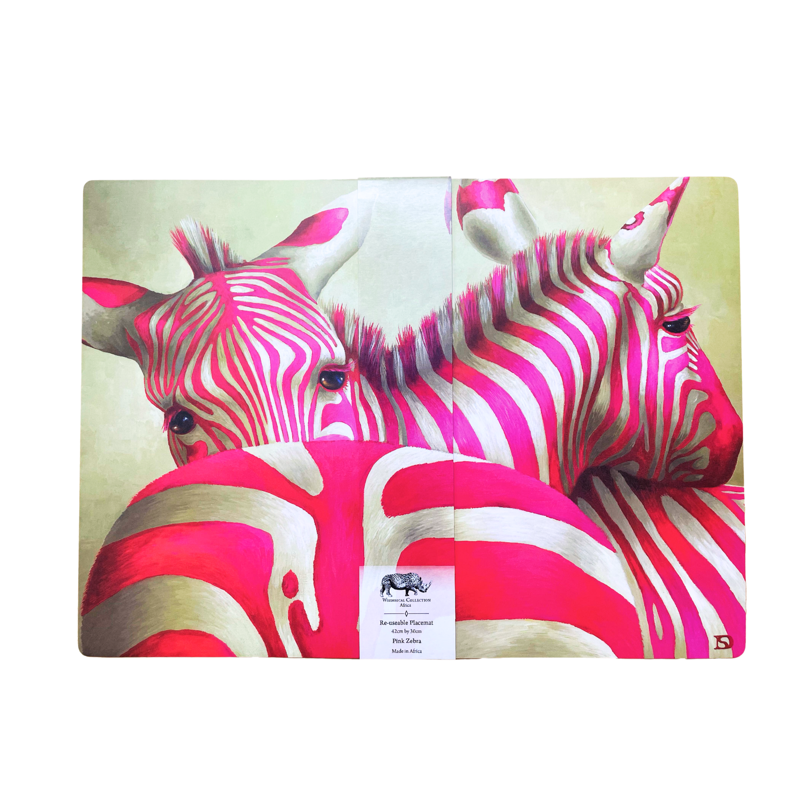 Pink Zebra Laminated Placemats (4 Set)
