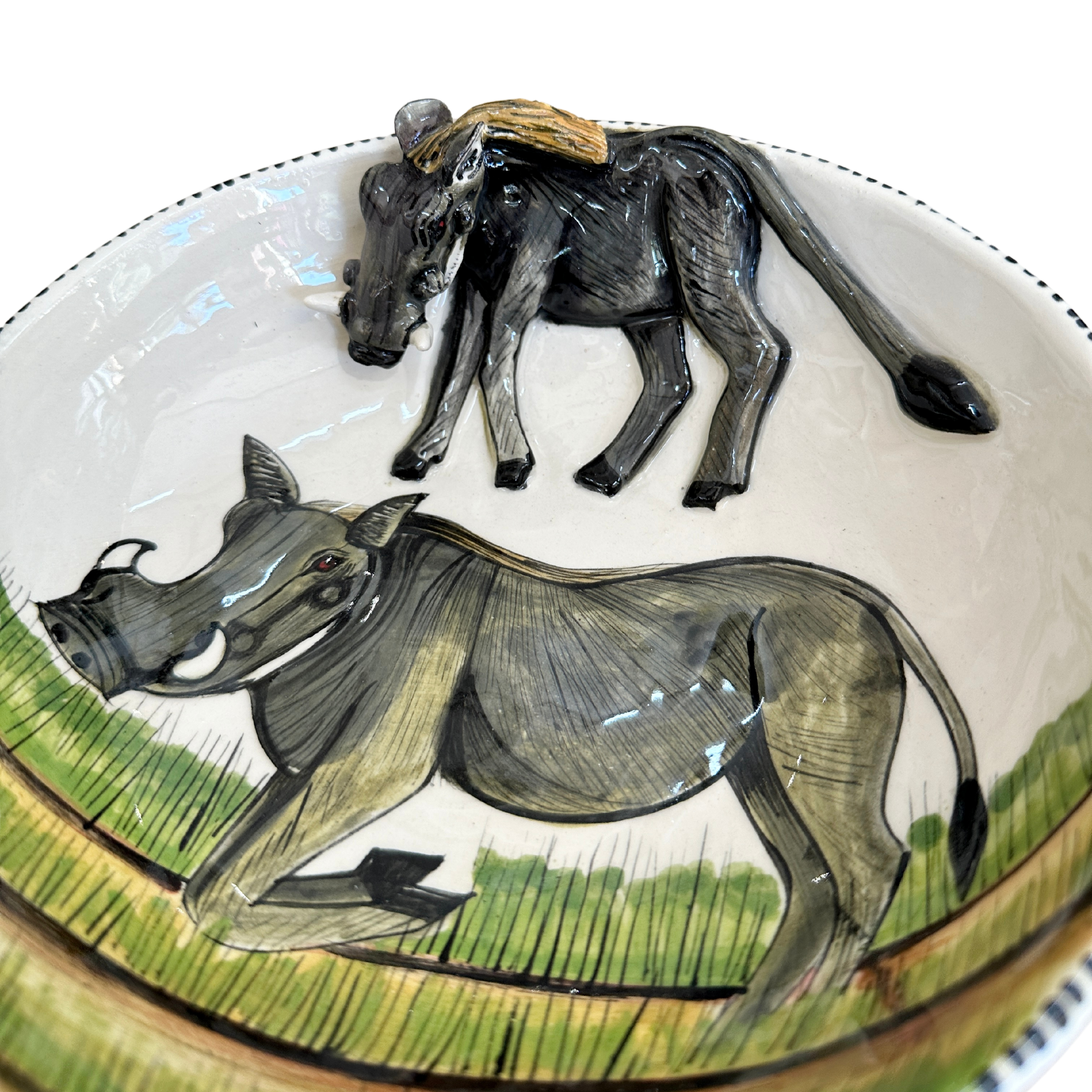 3D Animated Ceramic Warthog Bowl