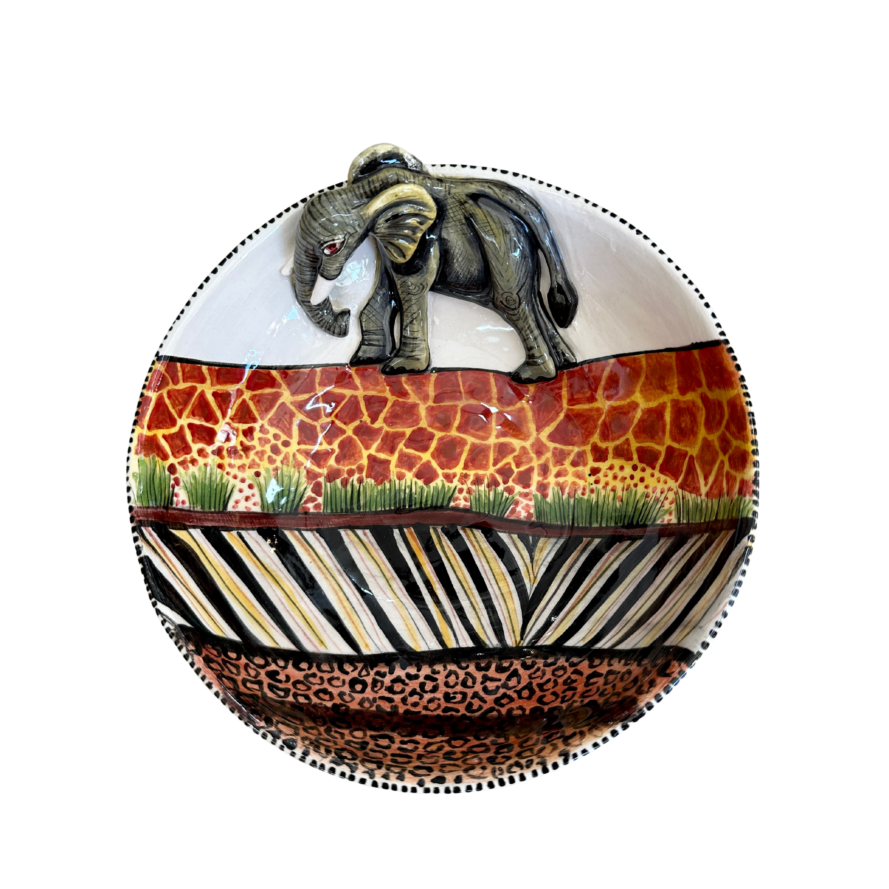 3D Animated Ceramic Elephant Bowl