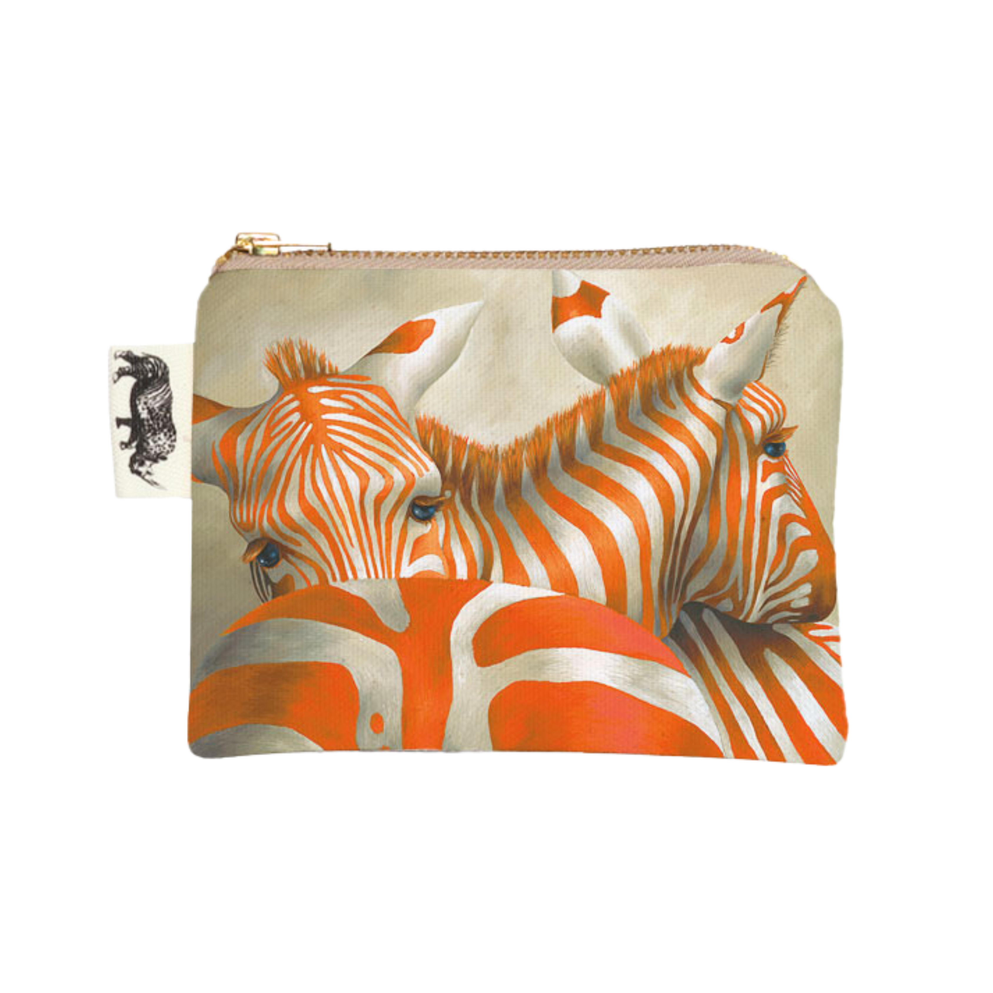 Orange Zebra Coin Purse