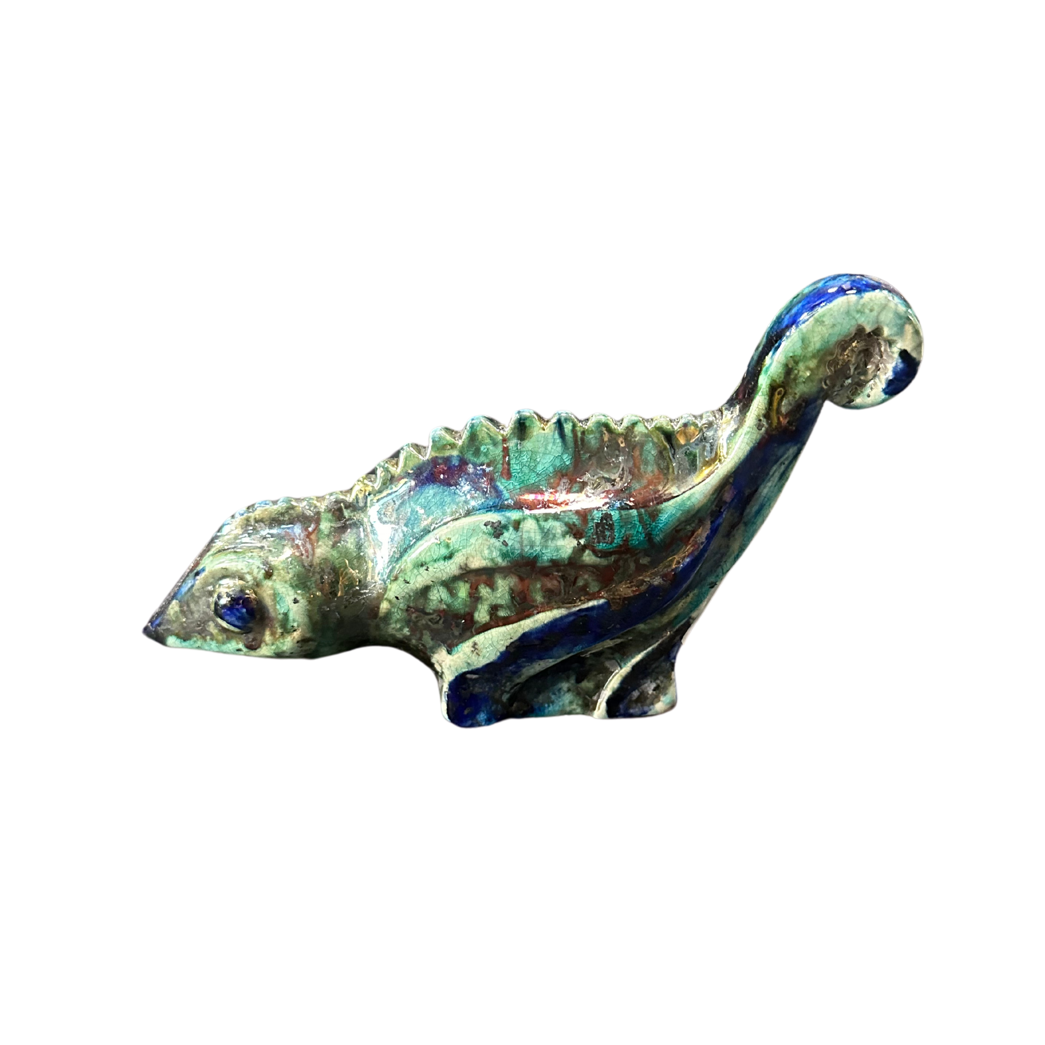 Glossy Raku Chameleon - Roger