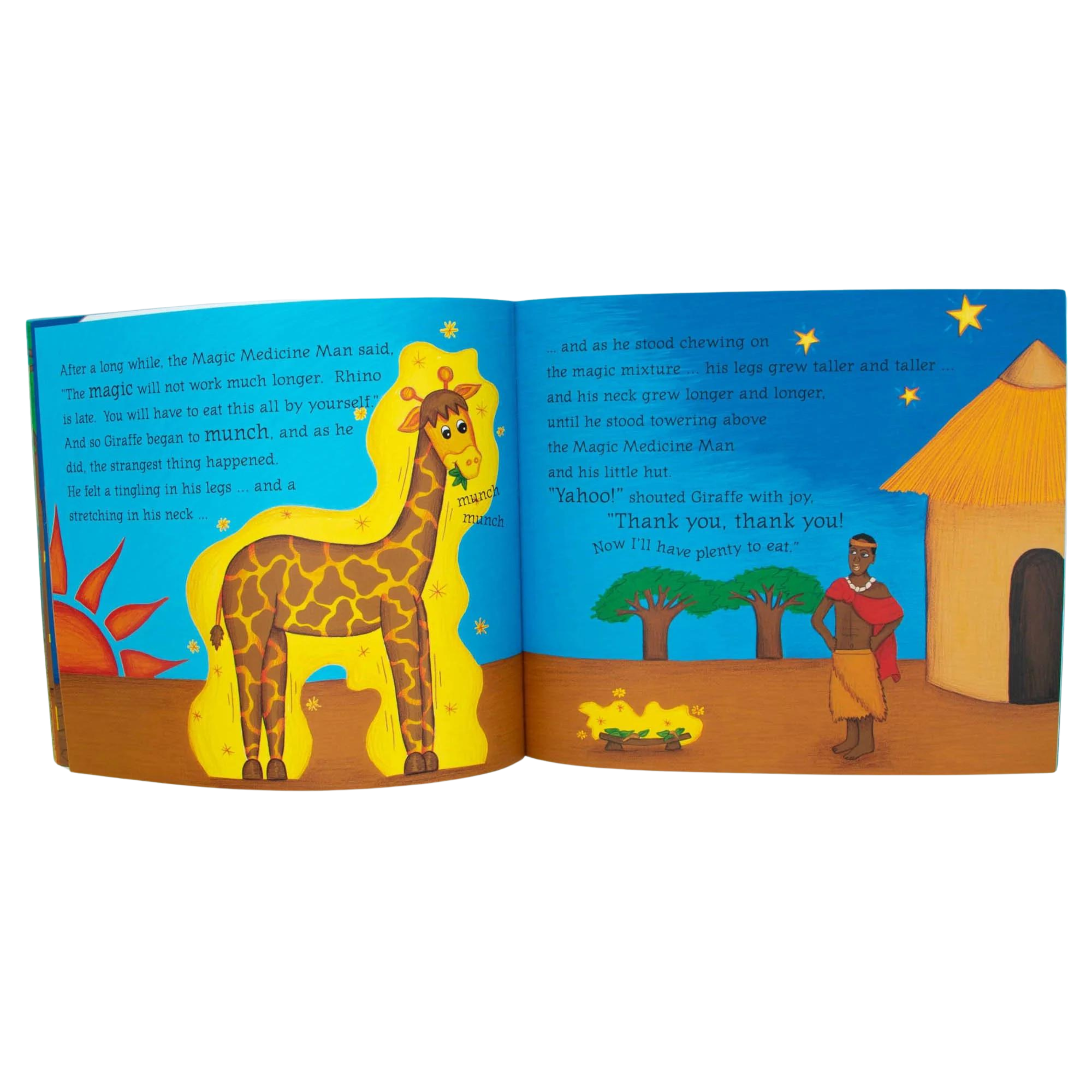 How The Giraffe Became So Tall Children's Story Book (With Stickers)