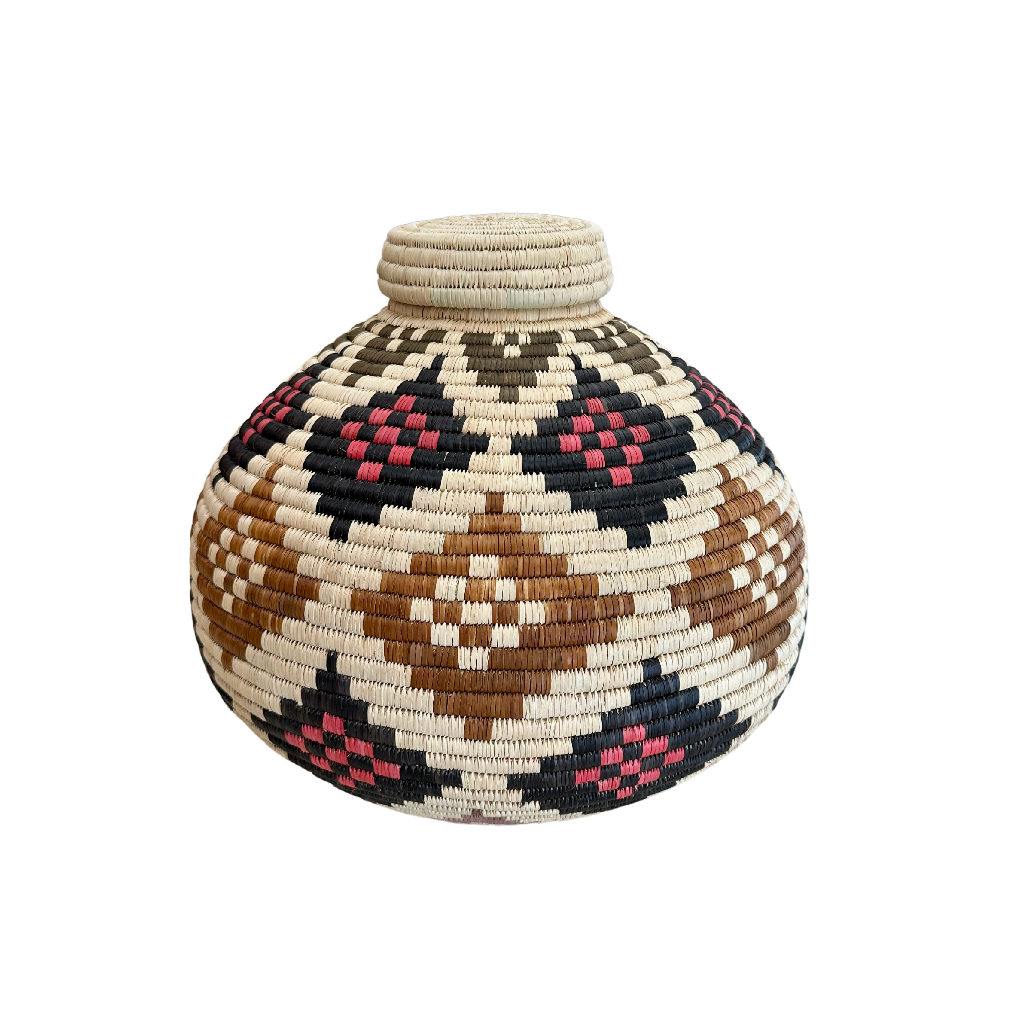Hand Weaved Isichumo Bottle Neck Basket - The Hlengiwe