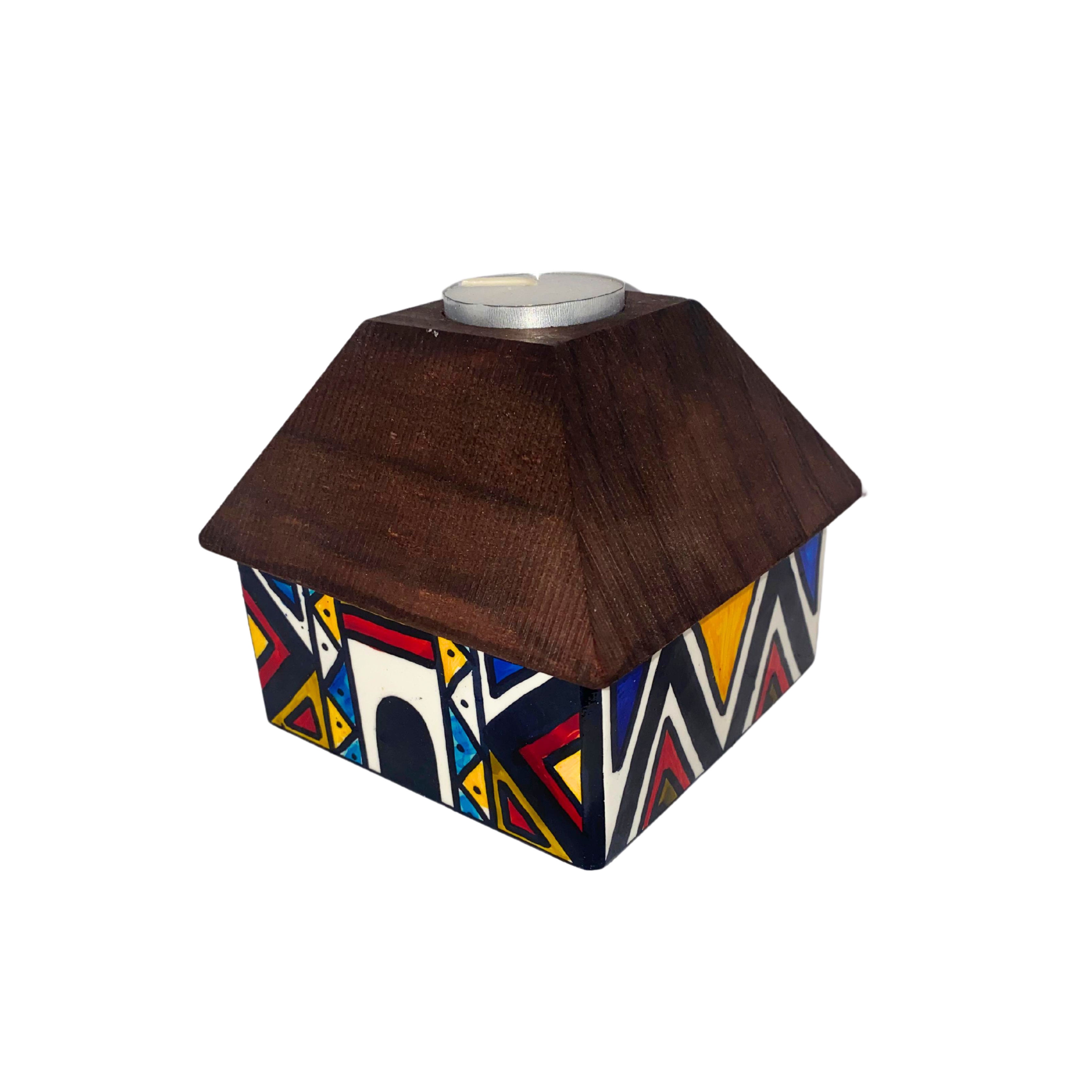 African Inspired Candles Huts