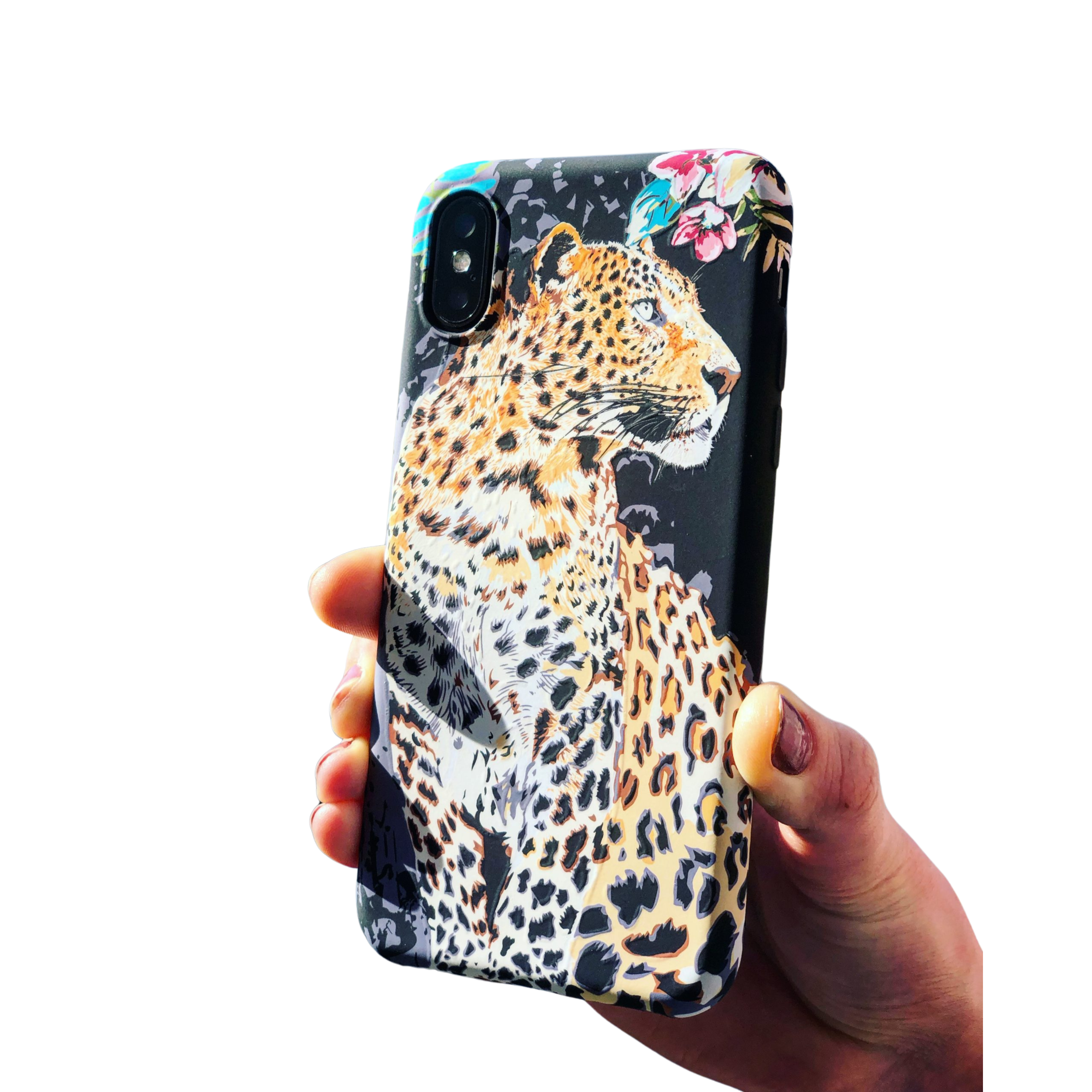 Glow In The Dark Spring Leopard Silicone Cellphone Cover