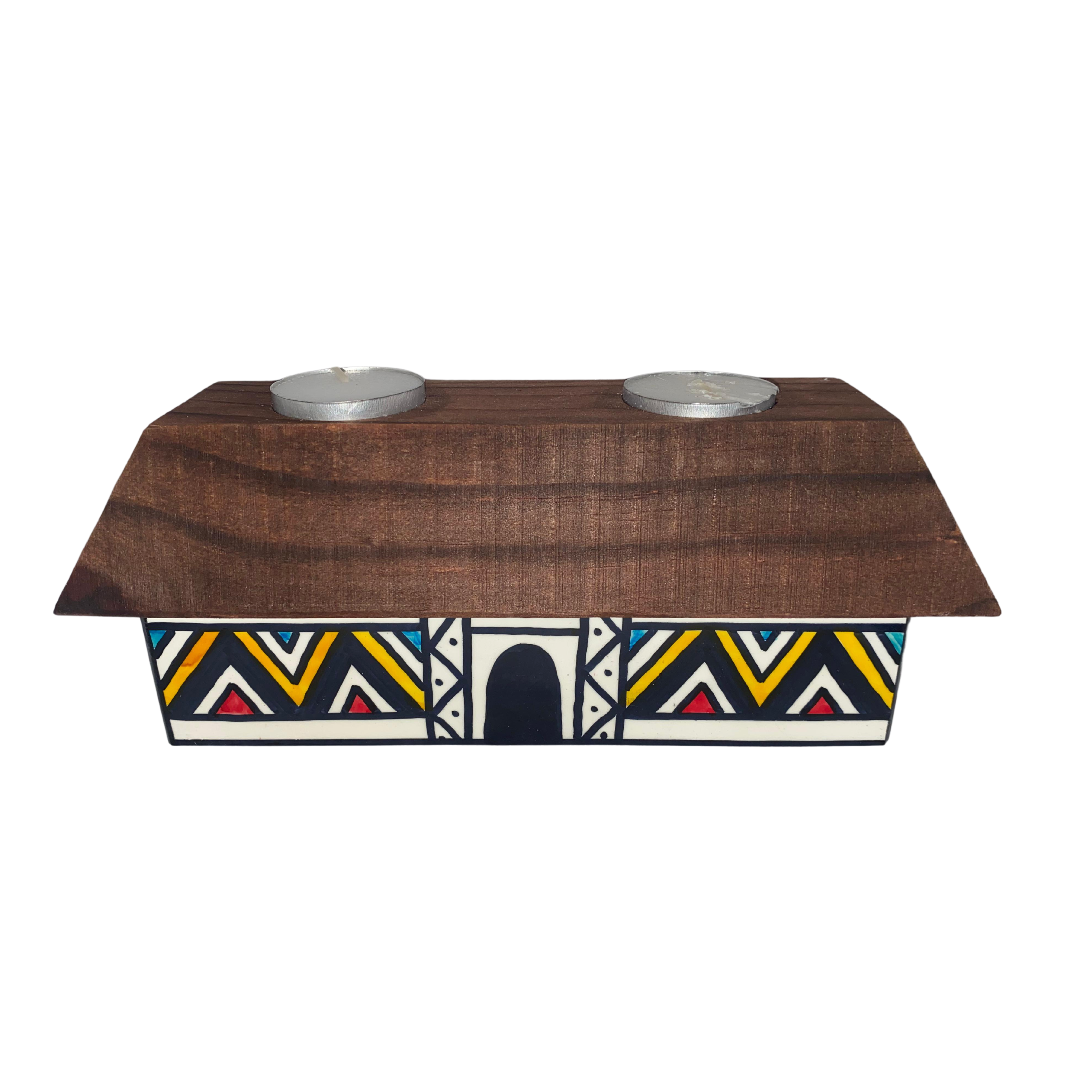 African Inspired Candles Huts