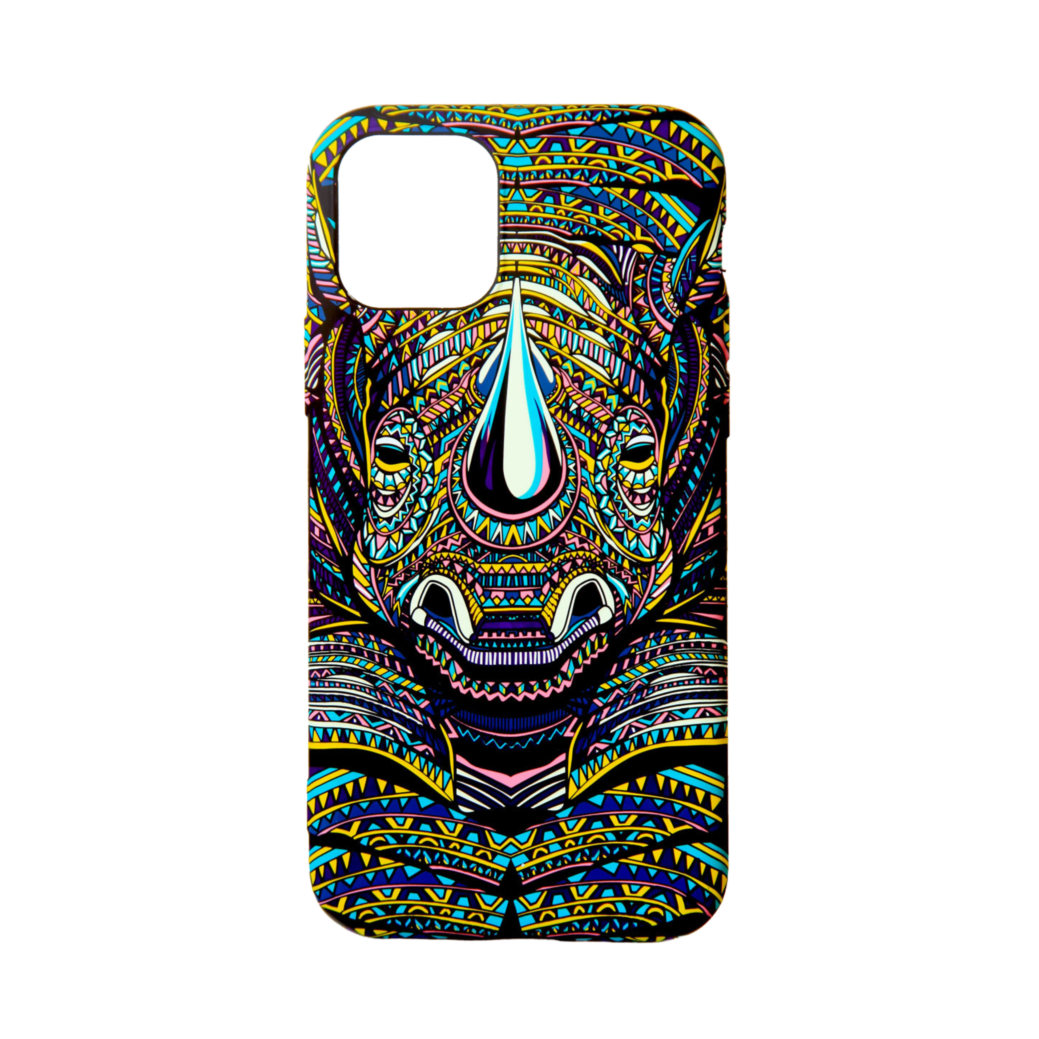 Glow In The Dark Rhino Silicone Cellphone Cover