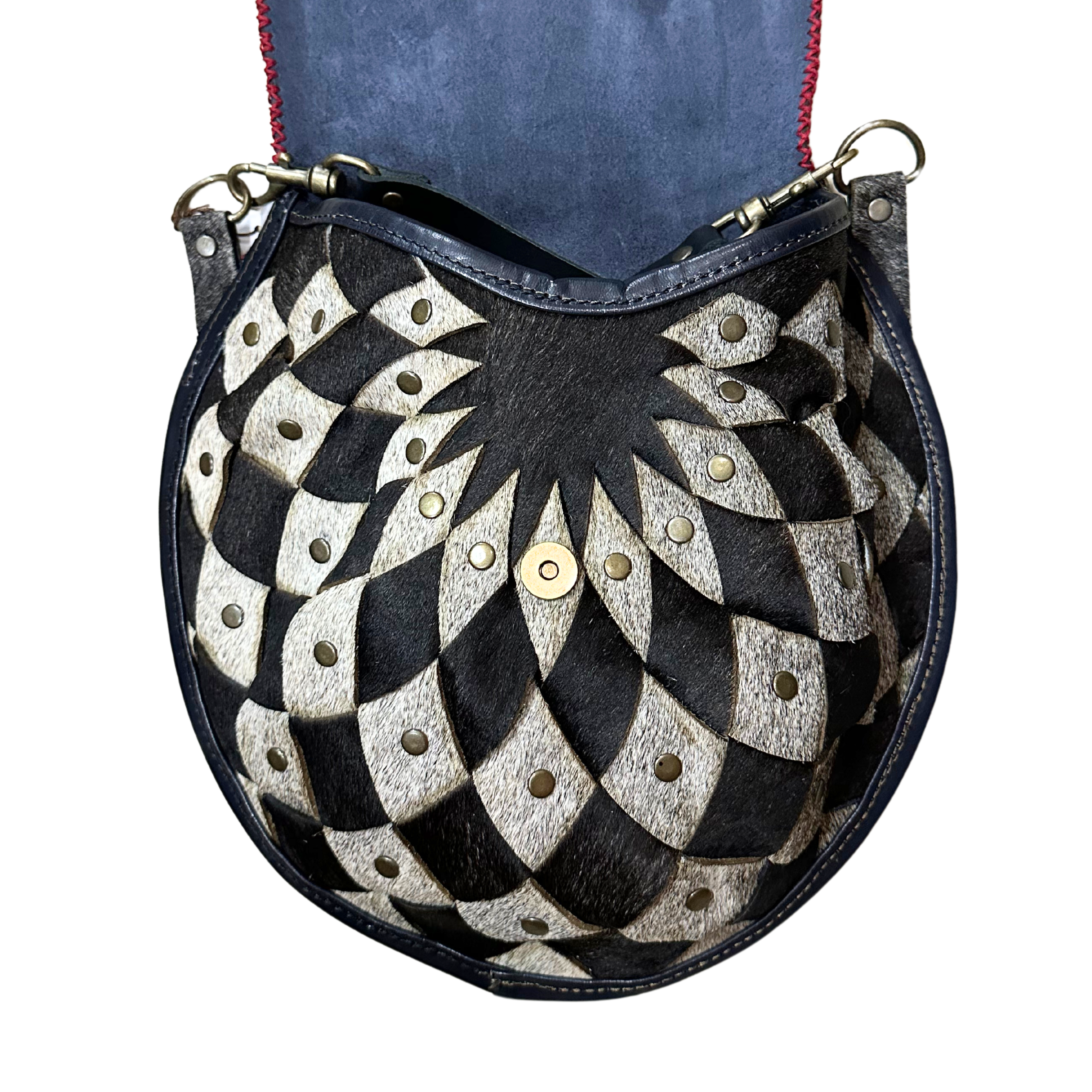 Handmade Nguni Lattice Handbags